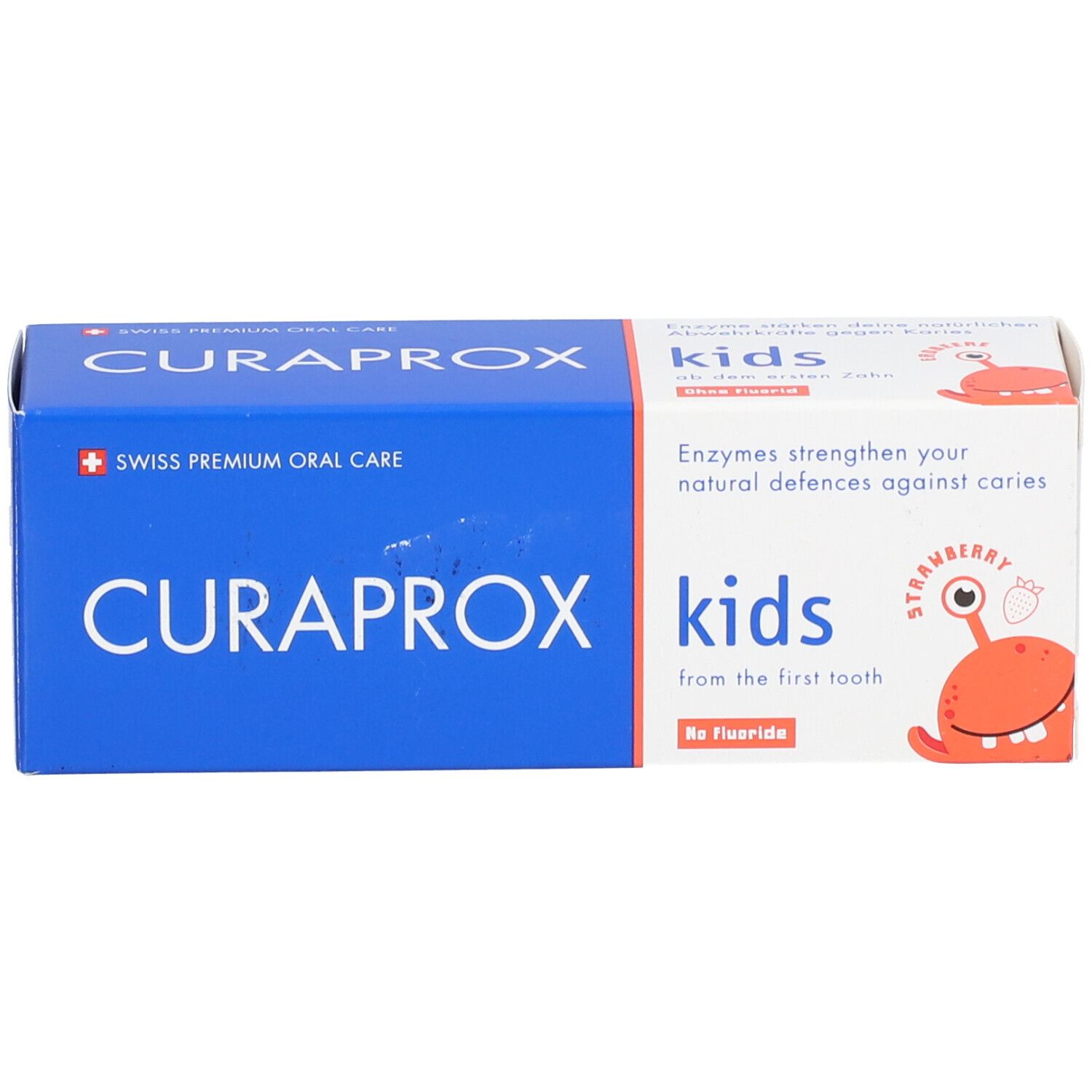 CURAPROX Kids Dentifrice à la fraise dès la première dent sans fluoride