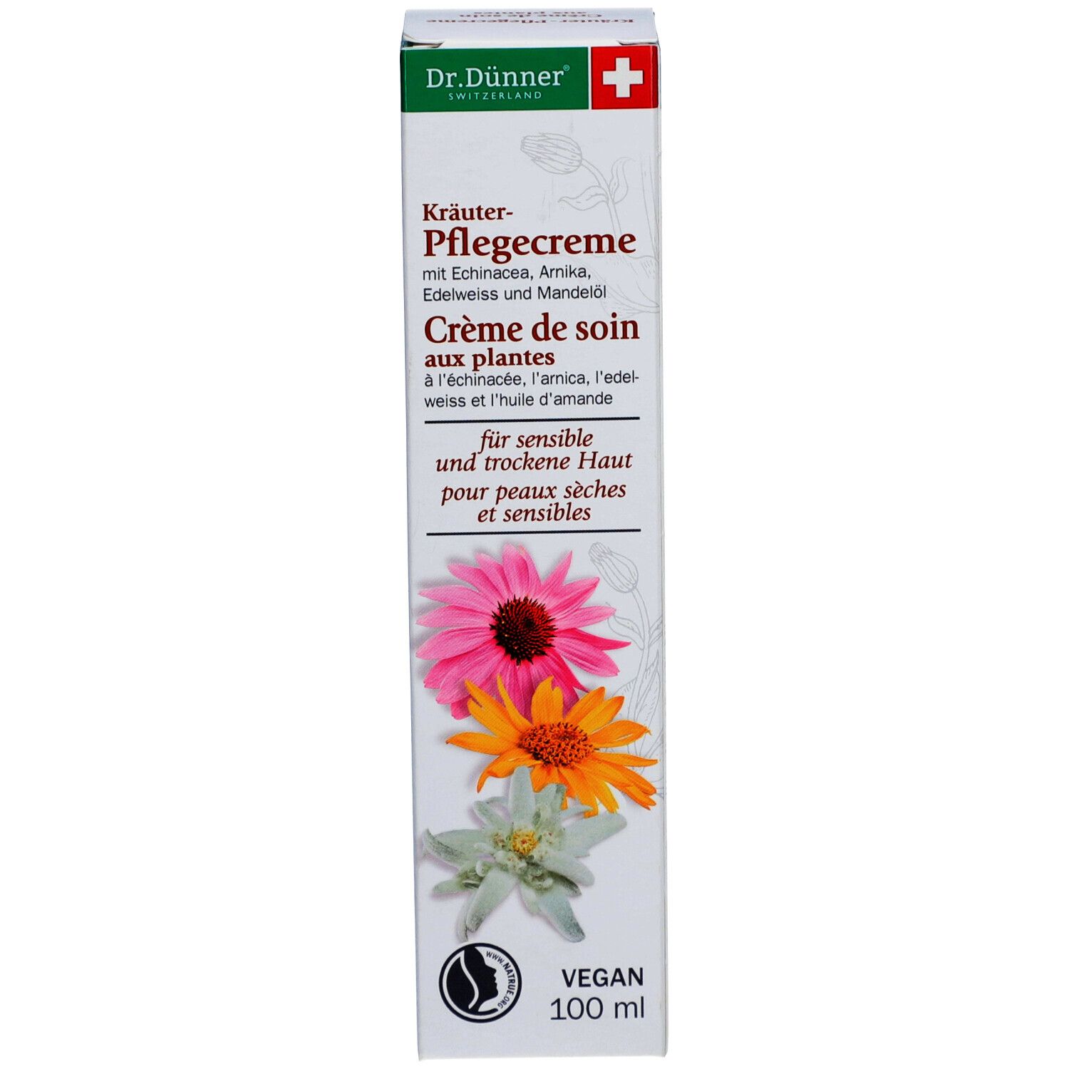 Dr. Dünner Kräuter-Pflegecreme - Crème de soin aux plantes pour peau sèche