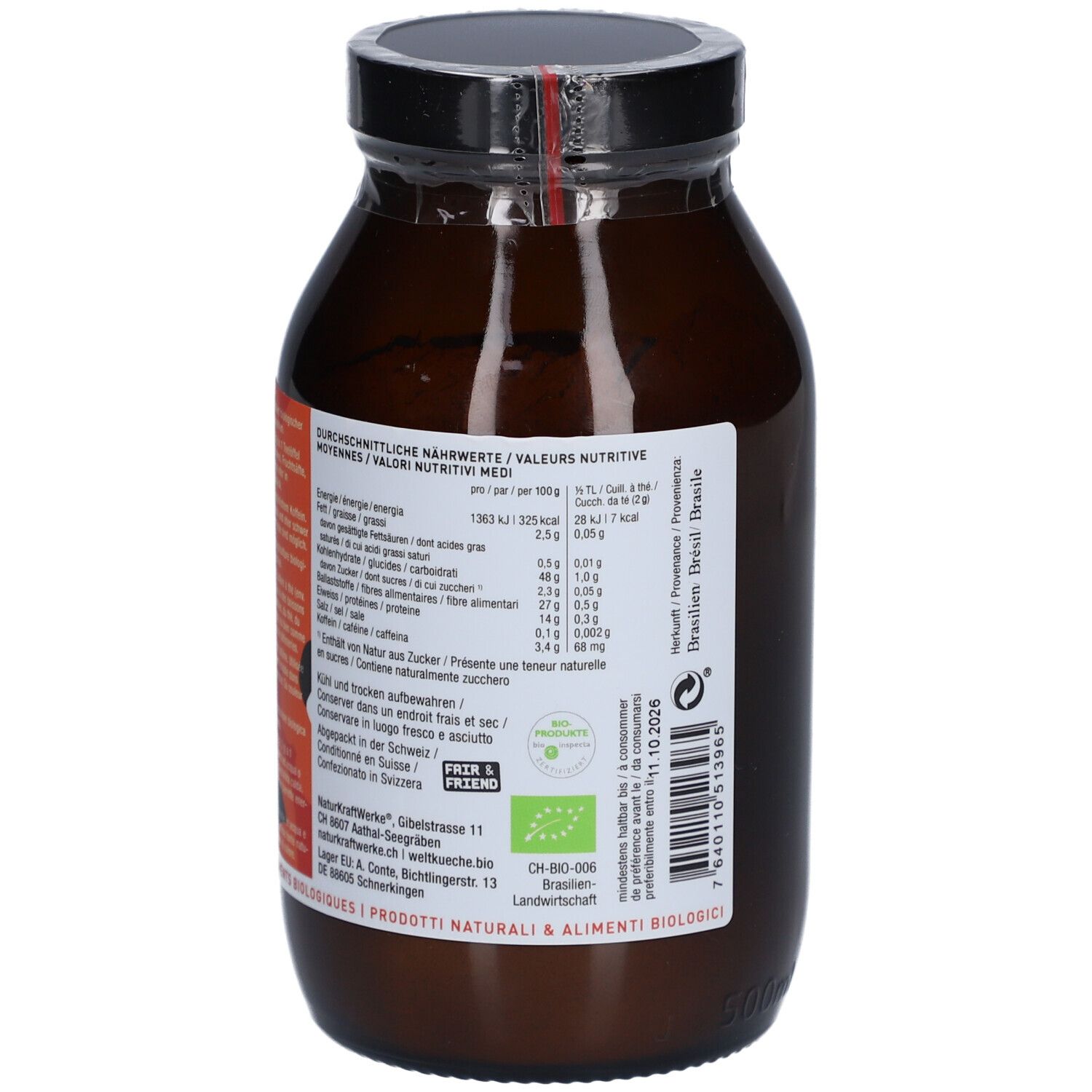 NATURKRAFTWERKE Poudre de Guarana bio
