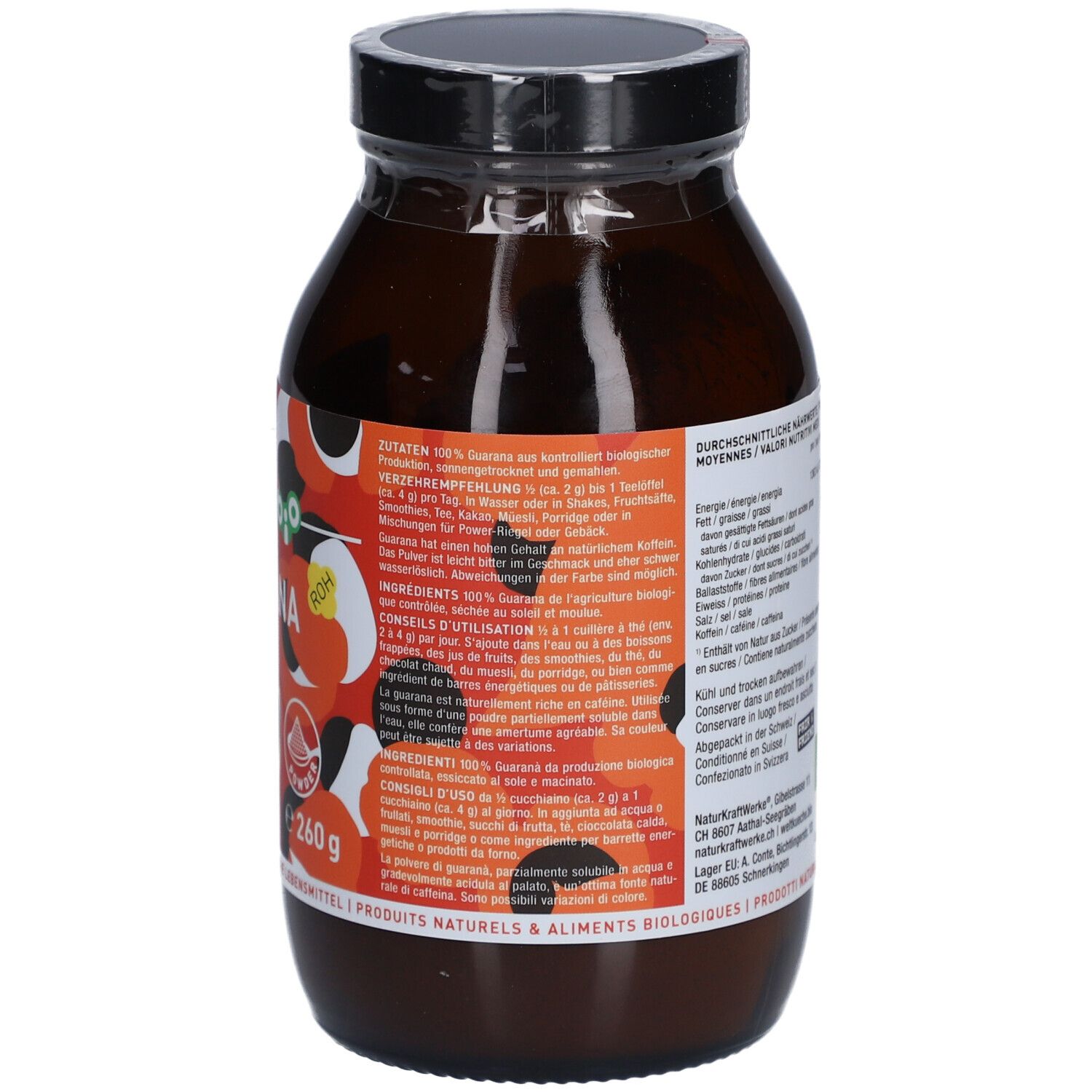 NATURKRAFTWERKE Poudre de Guarana bio