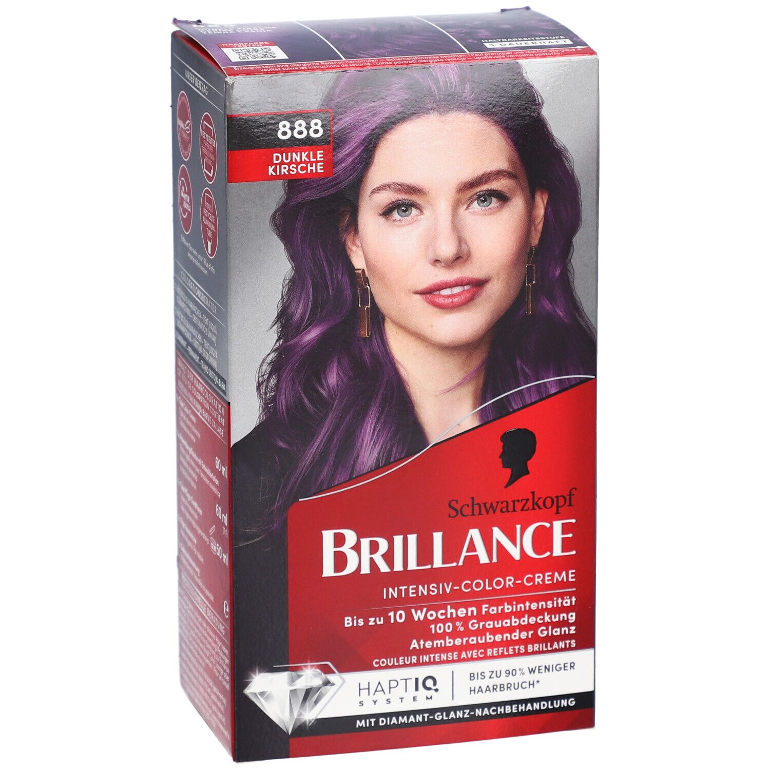 Schwarzkopf Brillance coloration 888 cerise foncée