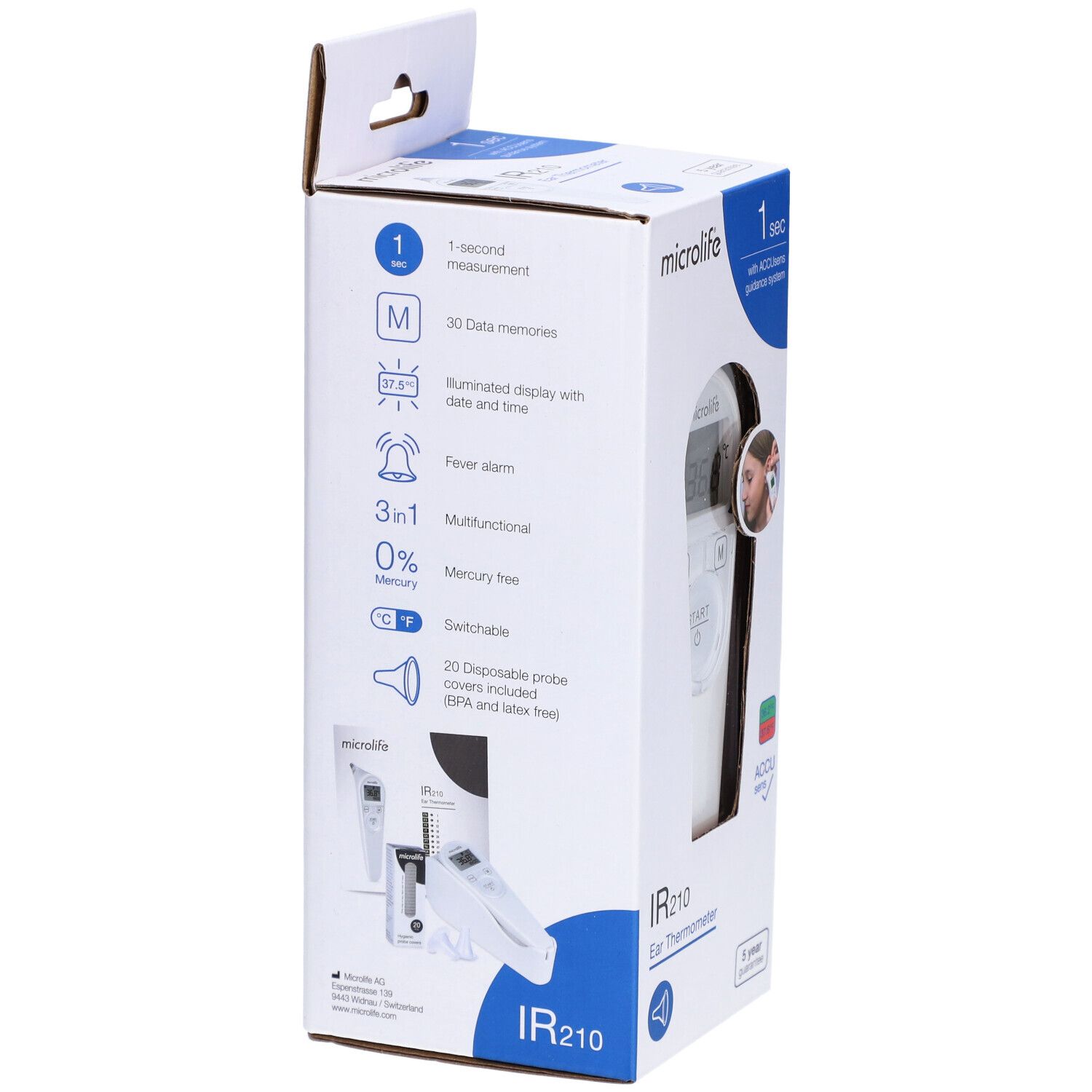 Microlife Thermomètre Auriculaire Digital IR 210