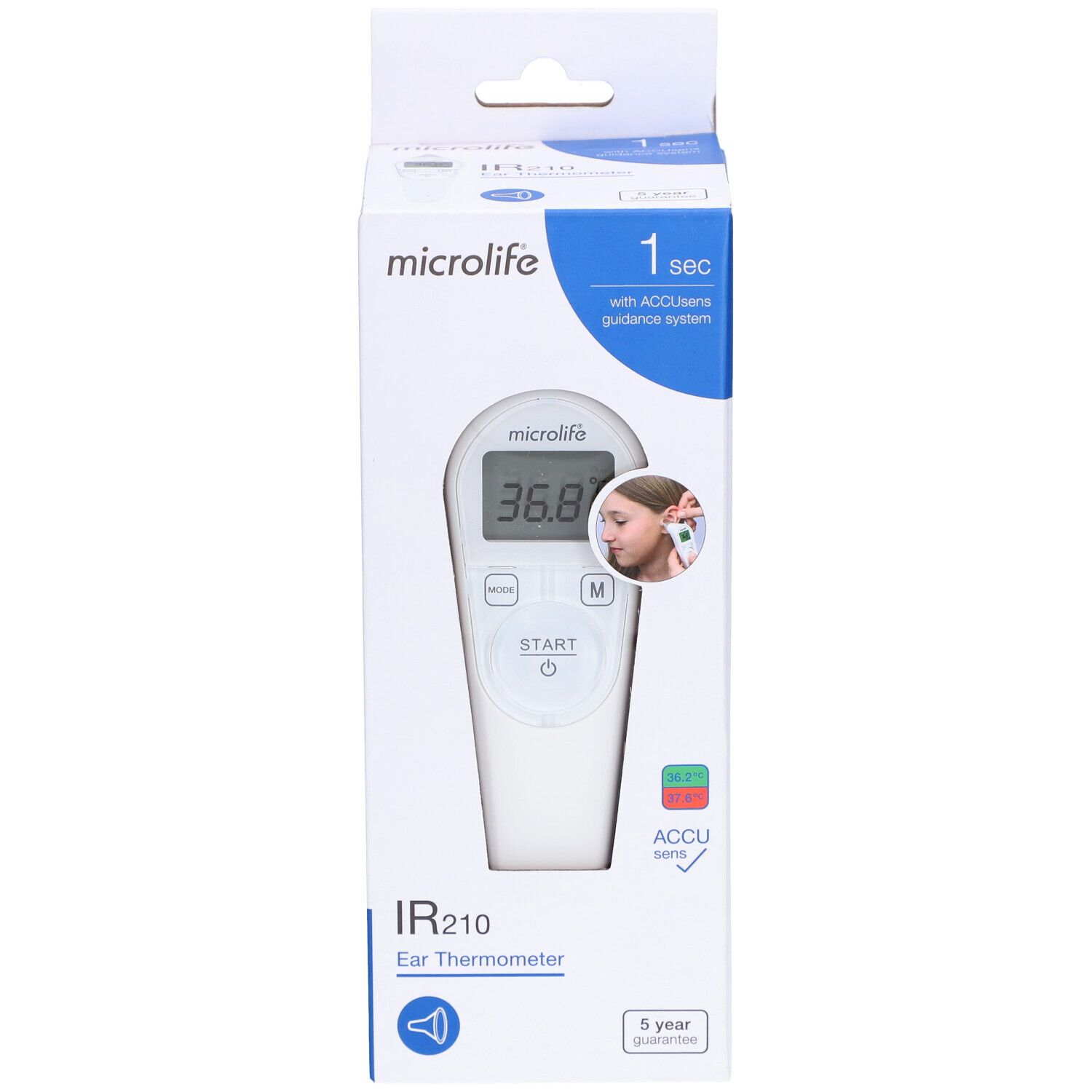 Microlife Thermomètre Auriculaire Digital IR 210