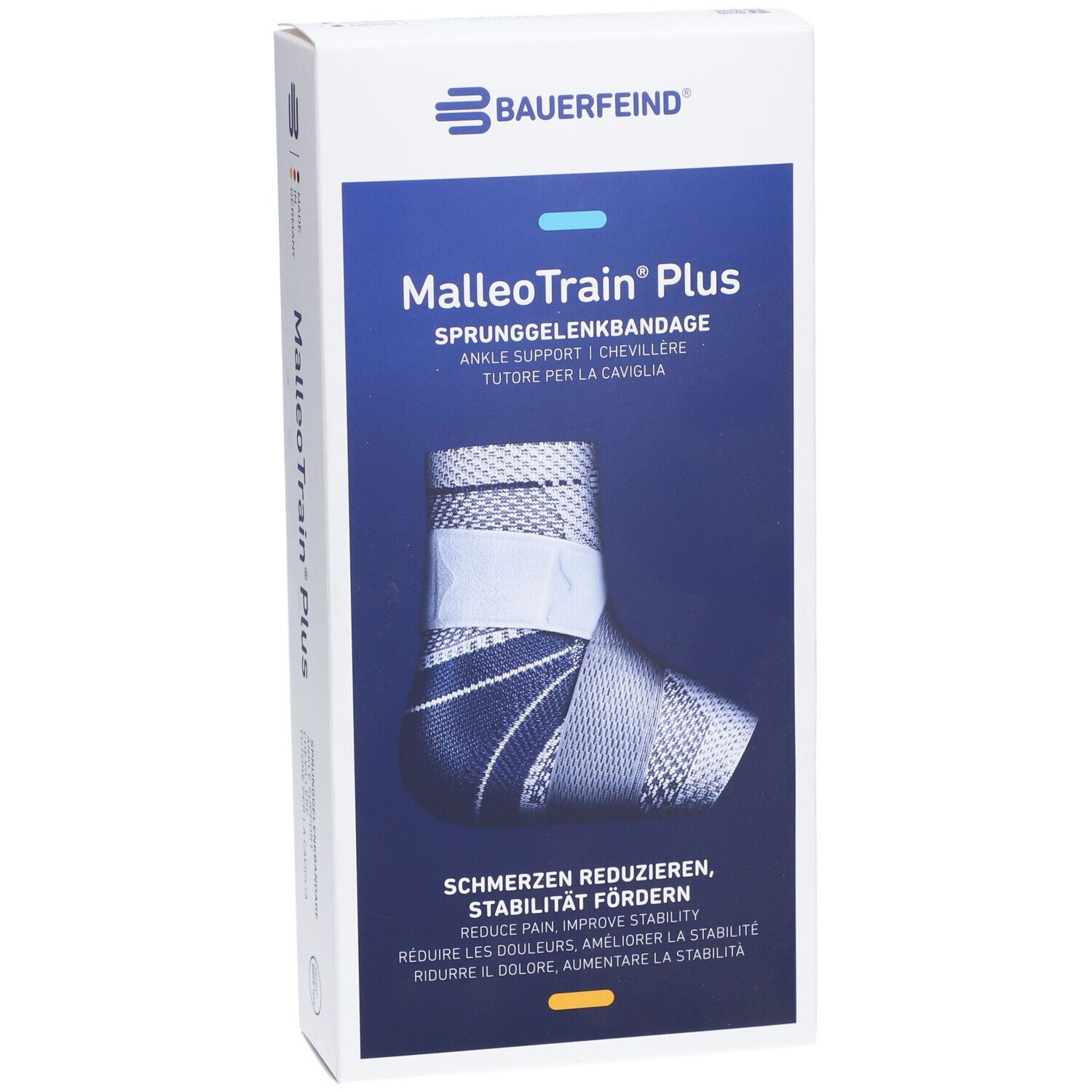 BAUERFEIND® Malleotrain® Plus Chevillère active taille 4 gauche titane