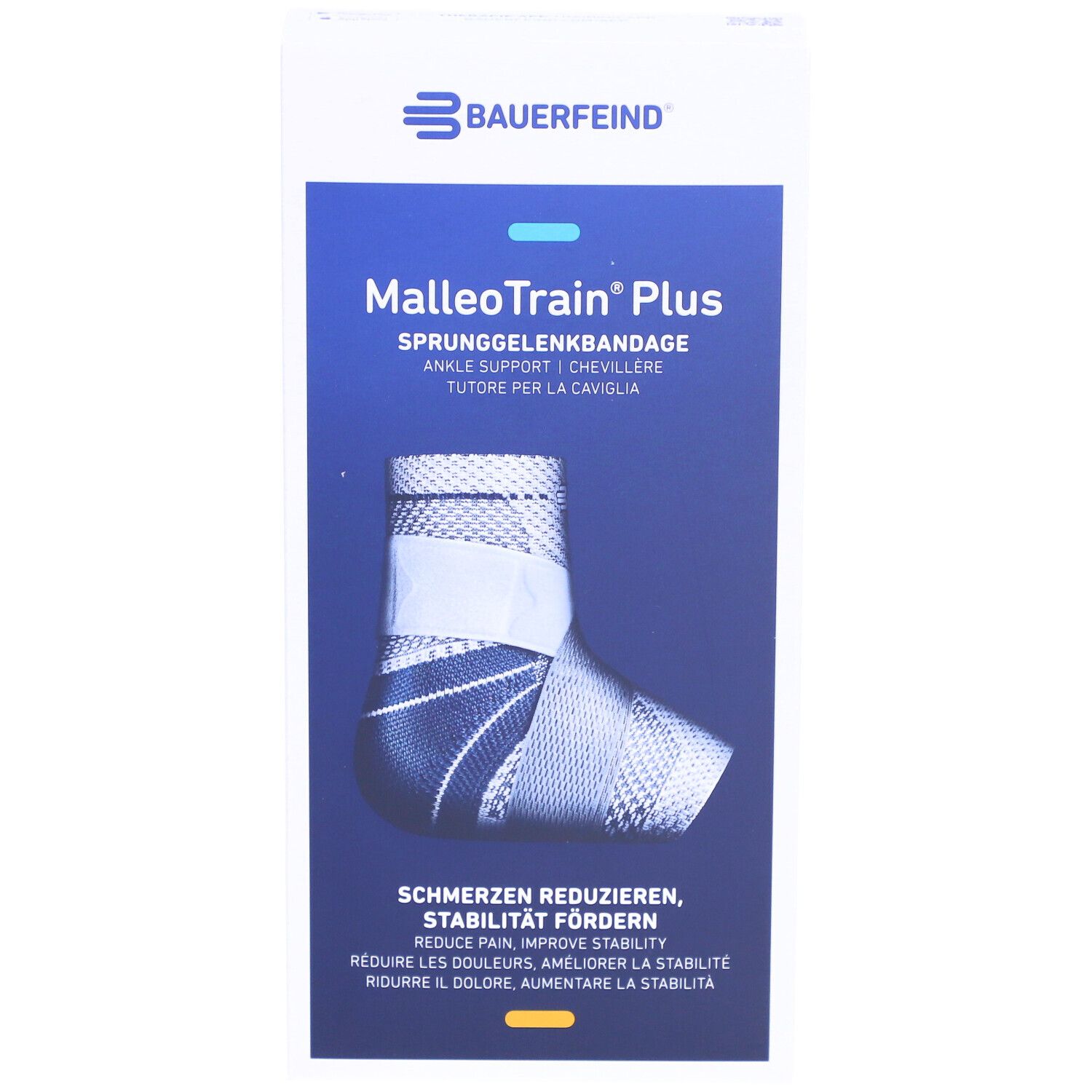 BAUERFEIND® Malleotrain® Plus Chevillère active taille 5 gauche titane