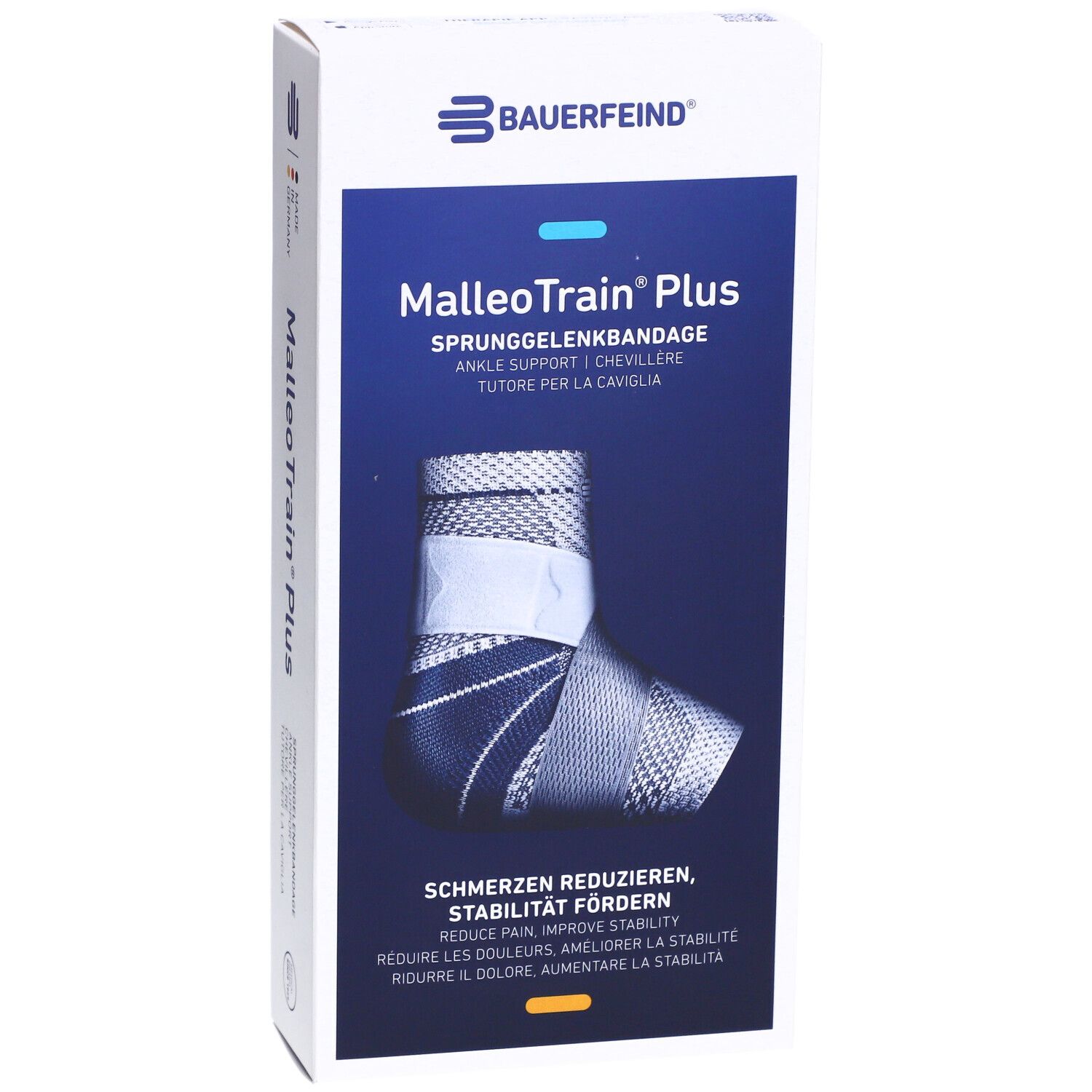 BAUERFEIND® Malleotrain® Plus Chevillère active taille 5 gauche titane