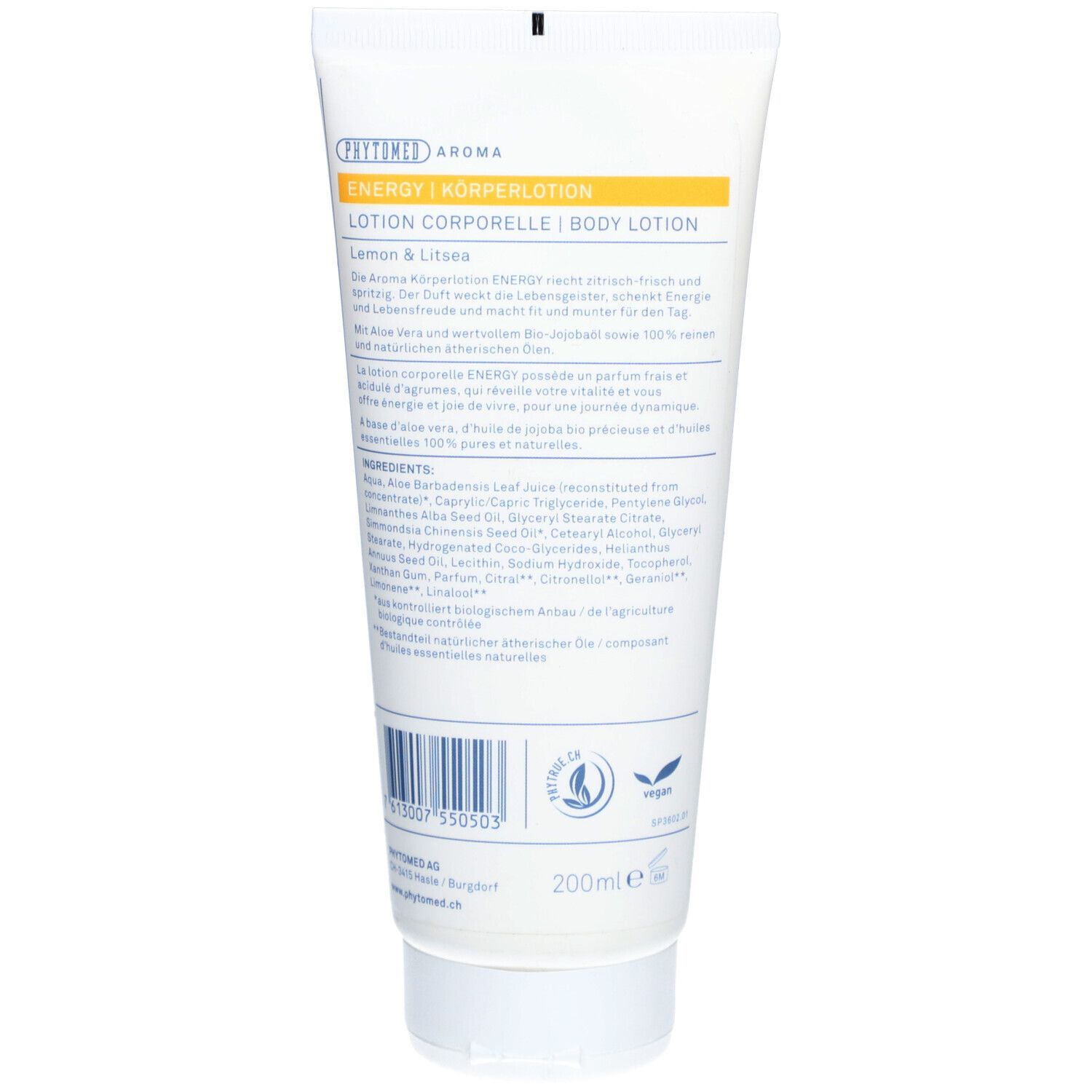 PHYTOMED Lotion corporelle Arôme d'énergie