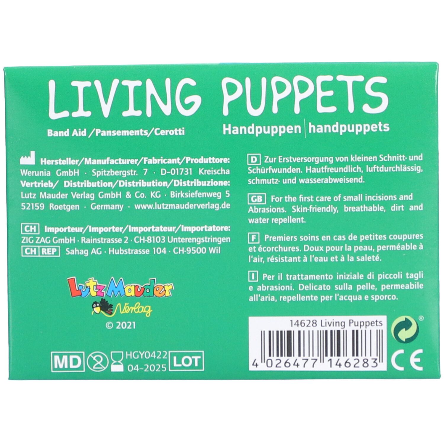 LUTZ MAUDER Pansements Living Puppets