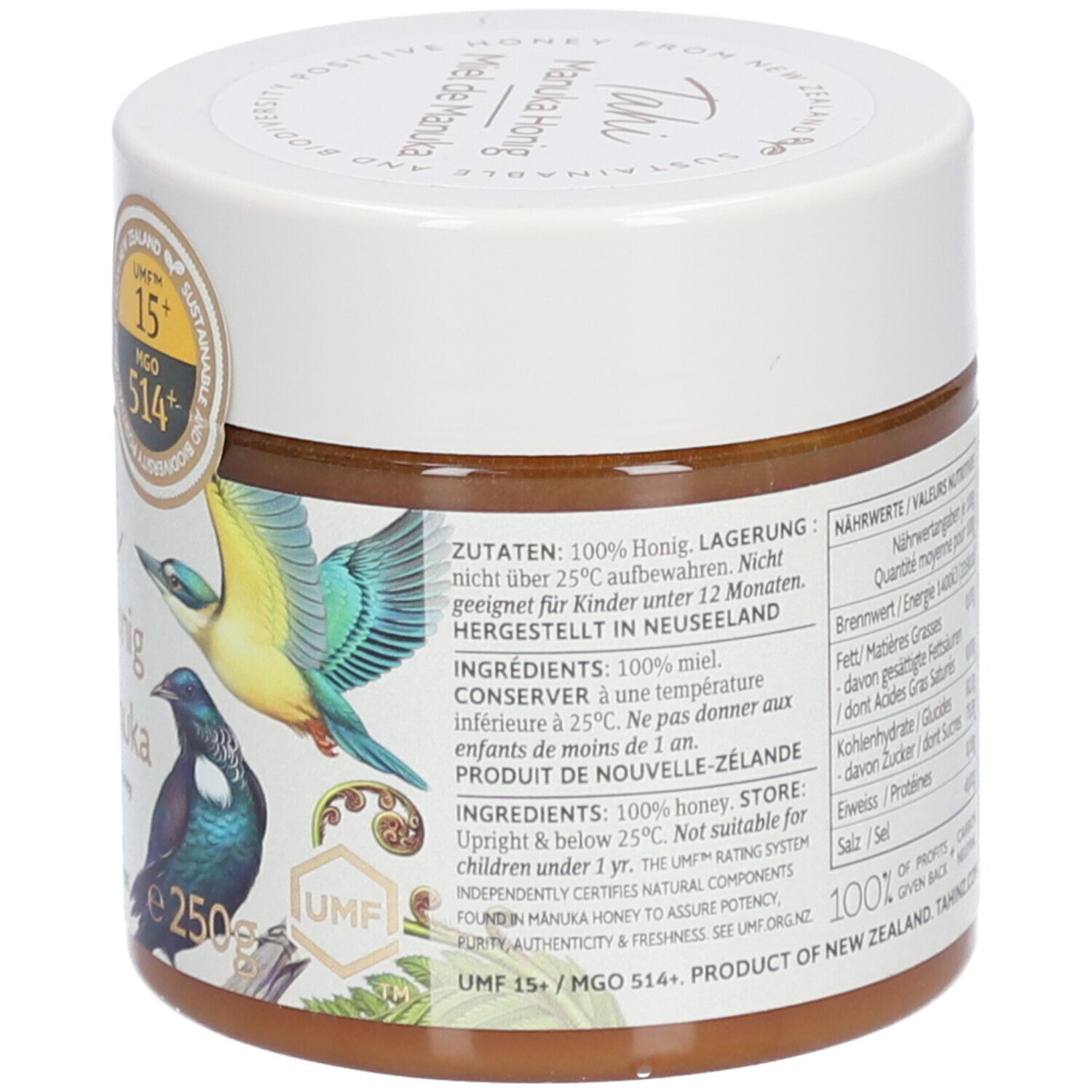 TAHI Miel de Manuka UMF 15+ MGO 514+
