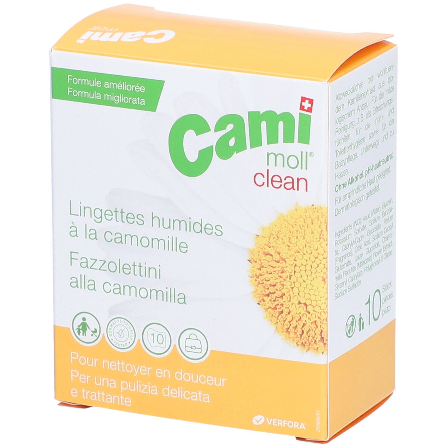 CAMI Moll® Clean Lingettes humides à la camomille