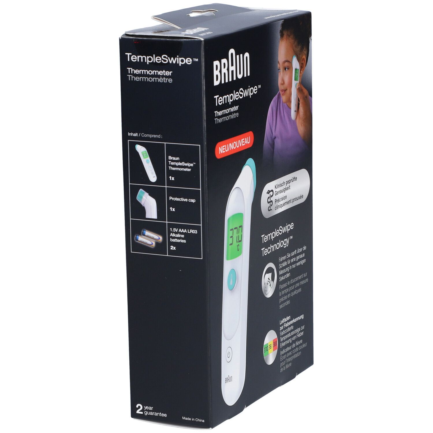 BRAUN Templeswipe Thermomètre digital BST200