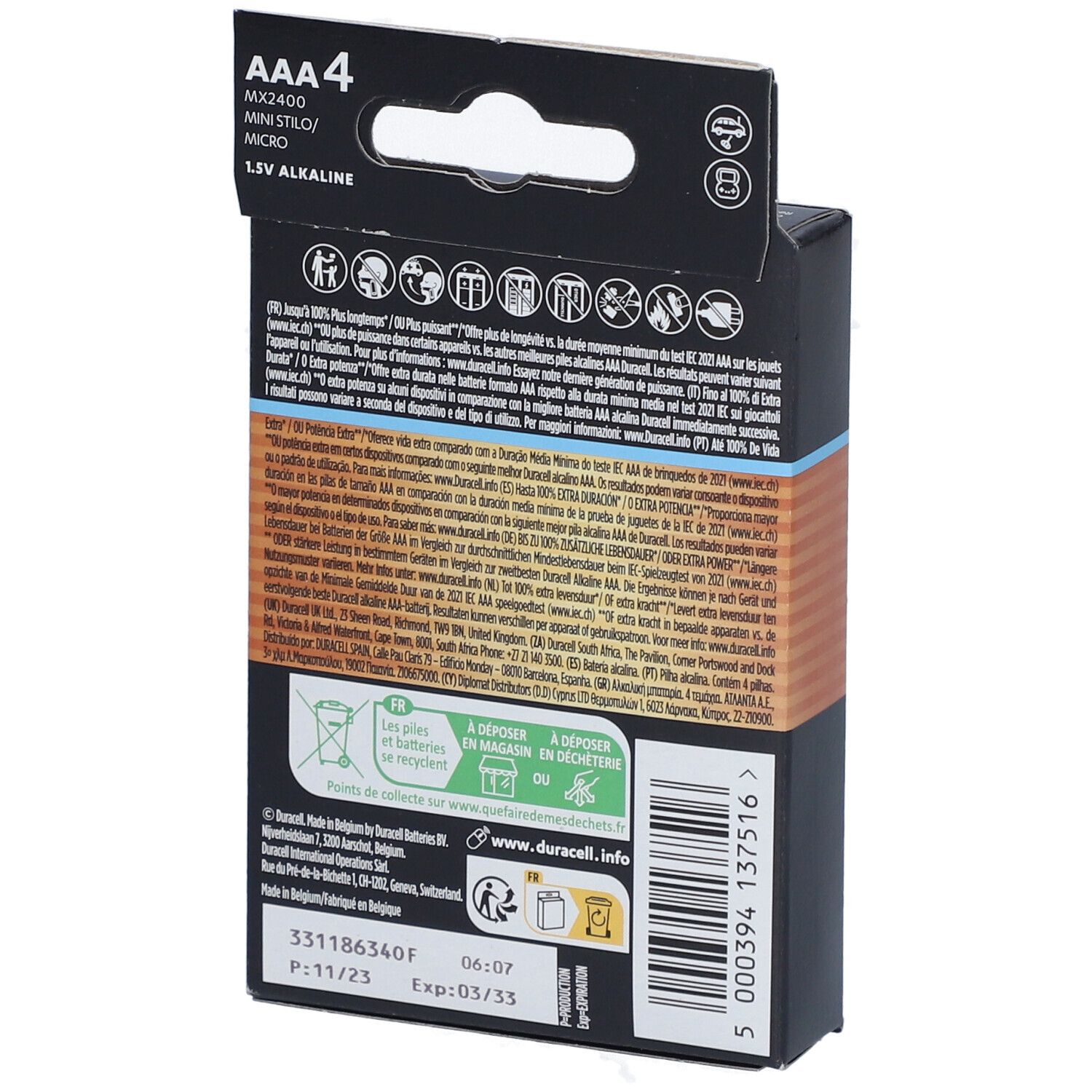 DURACELL® Optimum Piles AAA