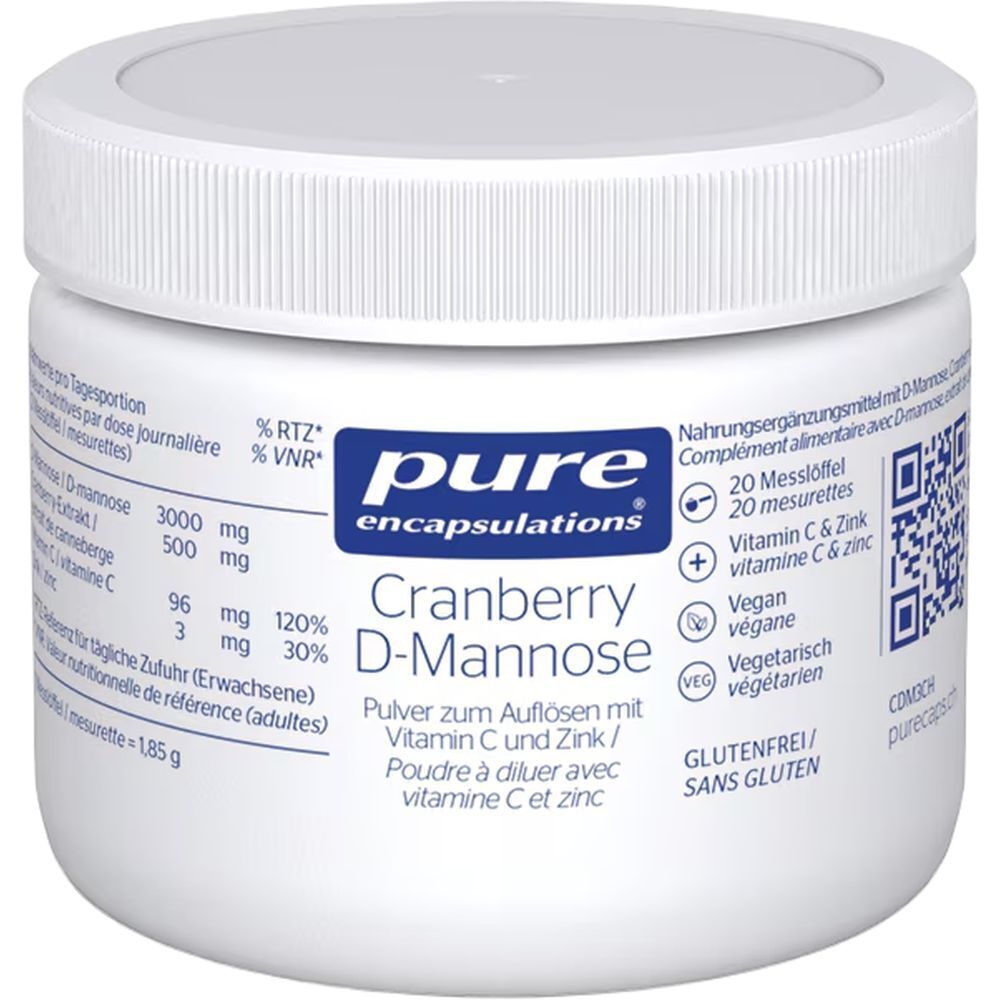 PURE ENCAPSULATIONS Poudre de Cranberry D-mannose