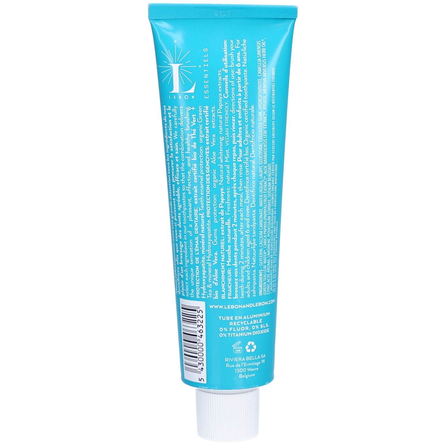 LEBON ESSENTIELS Dentifrice naturel menthe forte