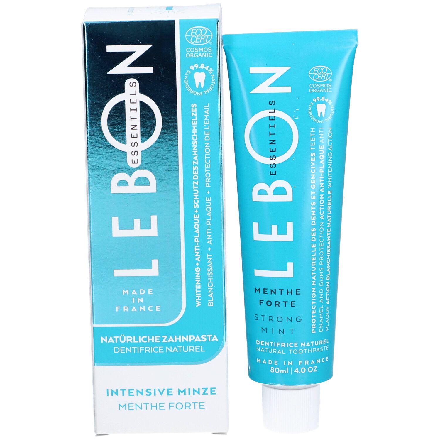 LEBON ESSENTIELS Dentifrice naturel menthe forte