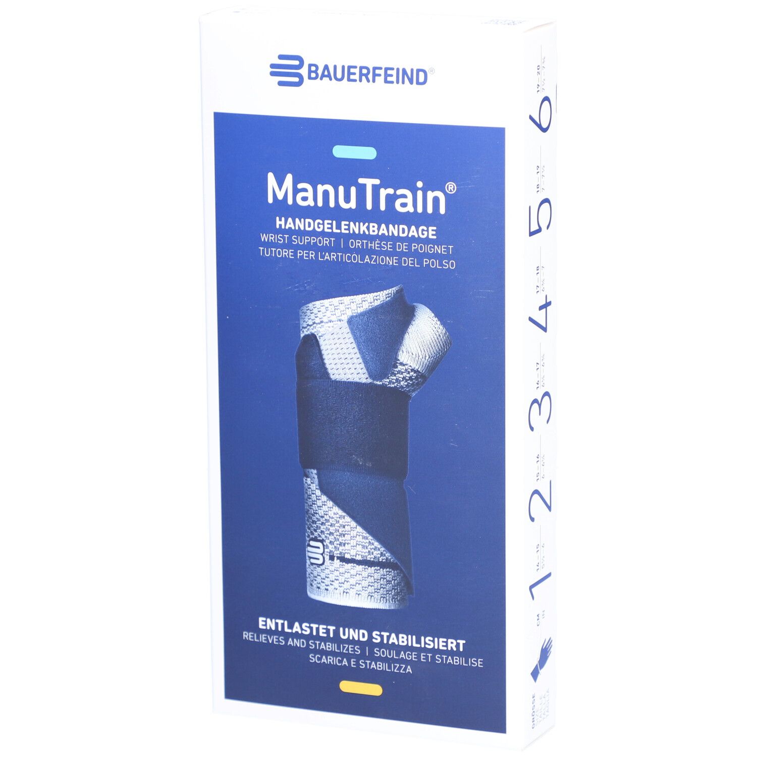 MANUTRAIN Orthèse de poignet Taille 3 droite titane