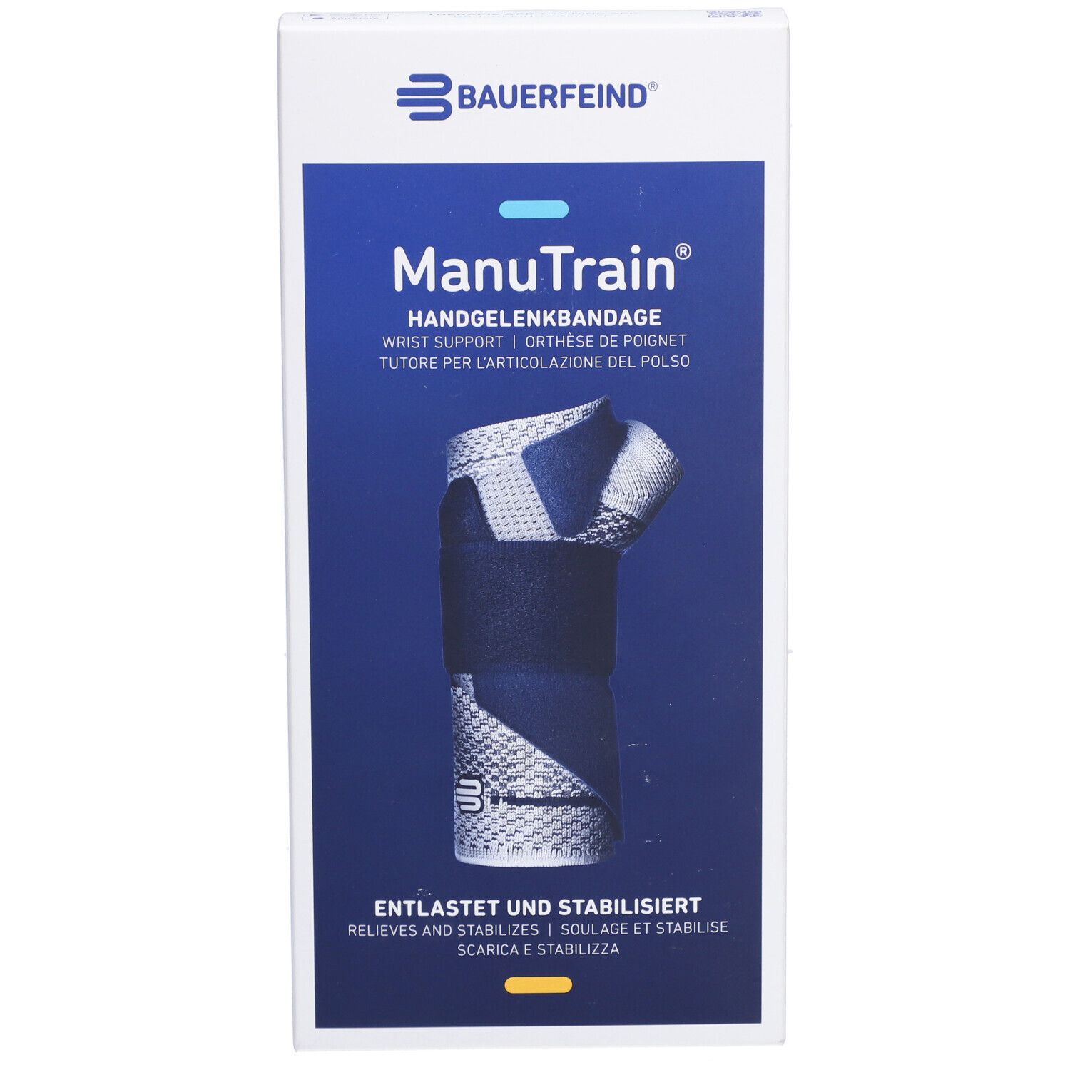 MANUTRAIN Orthèse de poignet Taille 1 gauche titane