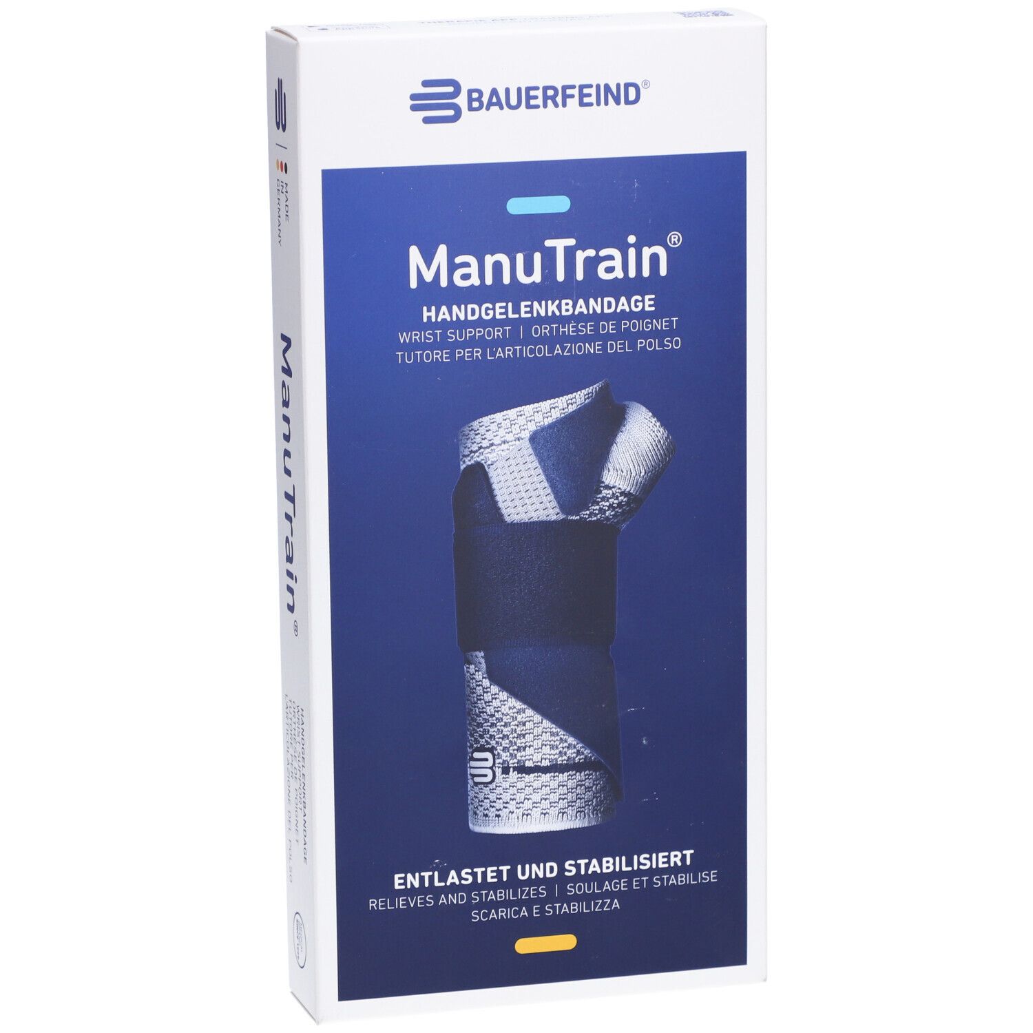 MANUTRAIN Orthèse de poignet Taille 1 gauche titane
