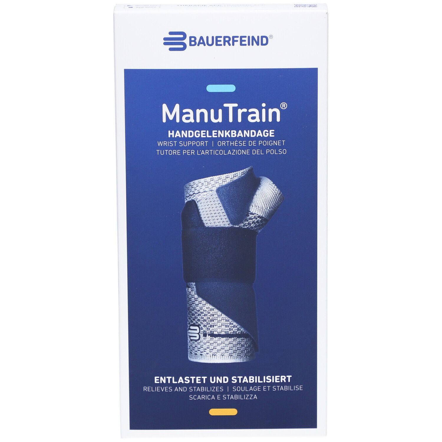 MANUTRAIN Orthèse de poignet Taille 1 droite titane