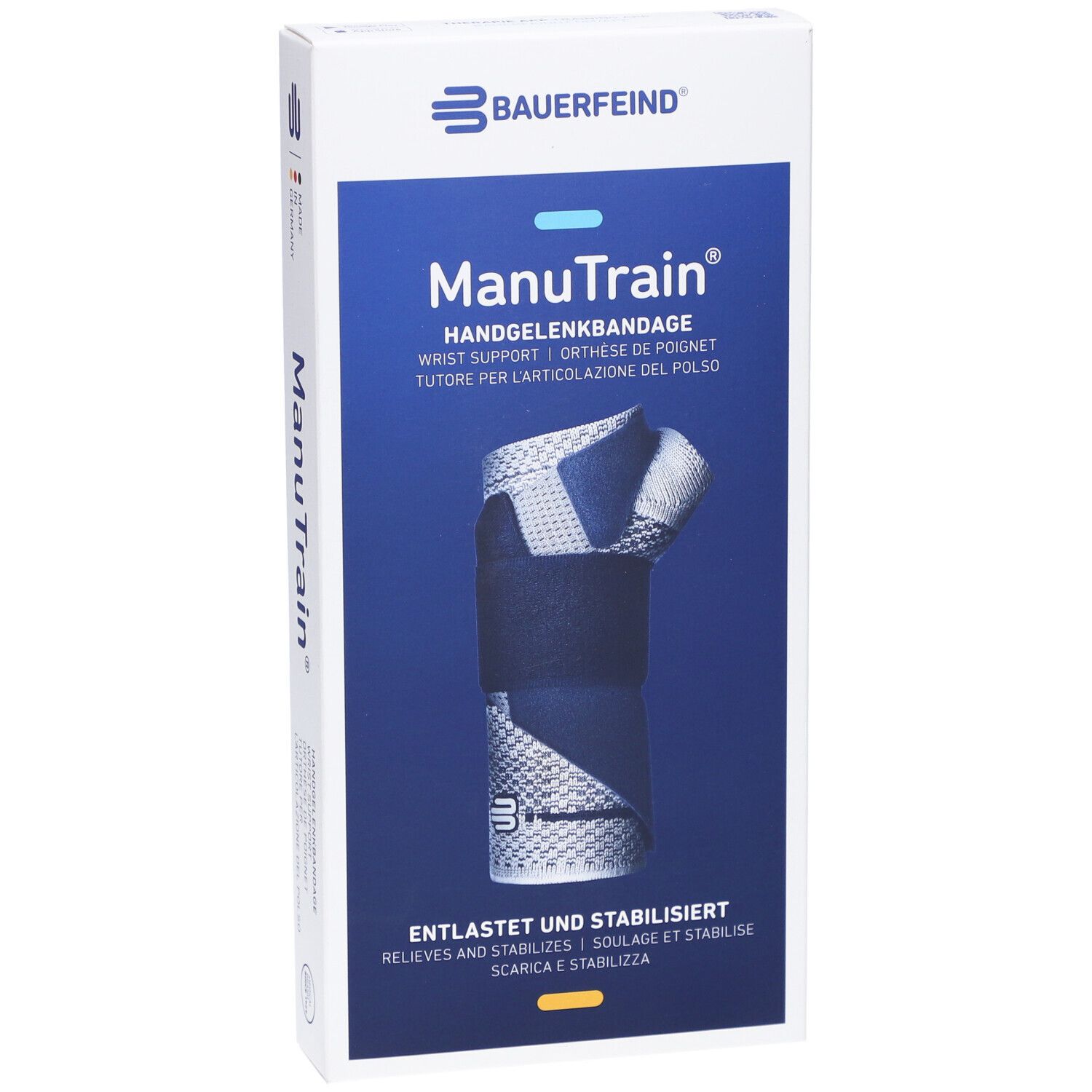 MANUTRAIN Orthèse de poignet Taille 1 droite titane