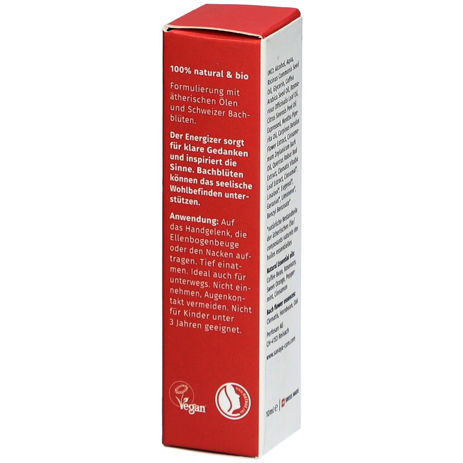 SANAYA Roll On Aromatique bio & Fleurs de Bach Energy