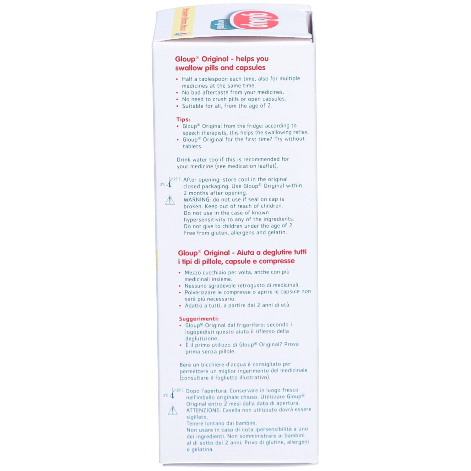 GLOUP Gel de déglutition Original fraise-banane