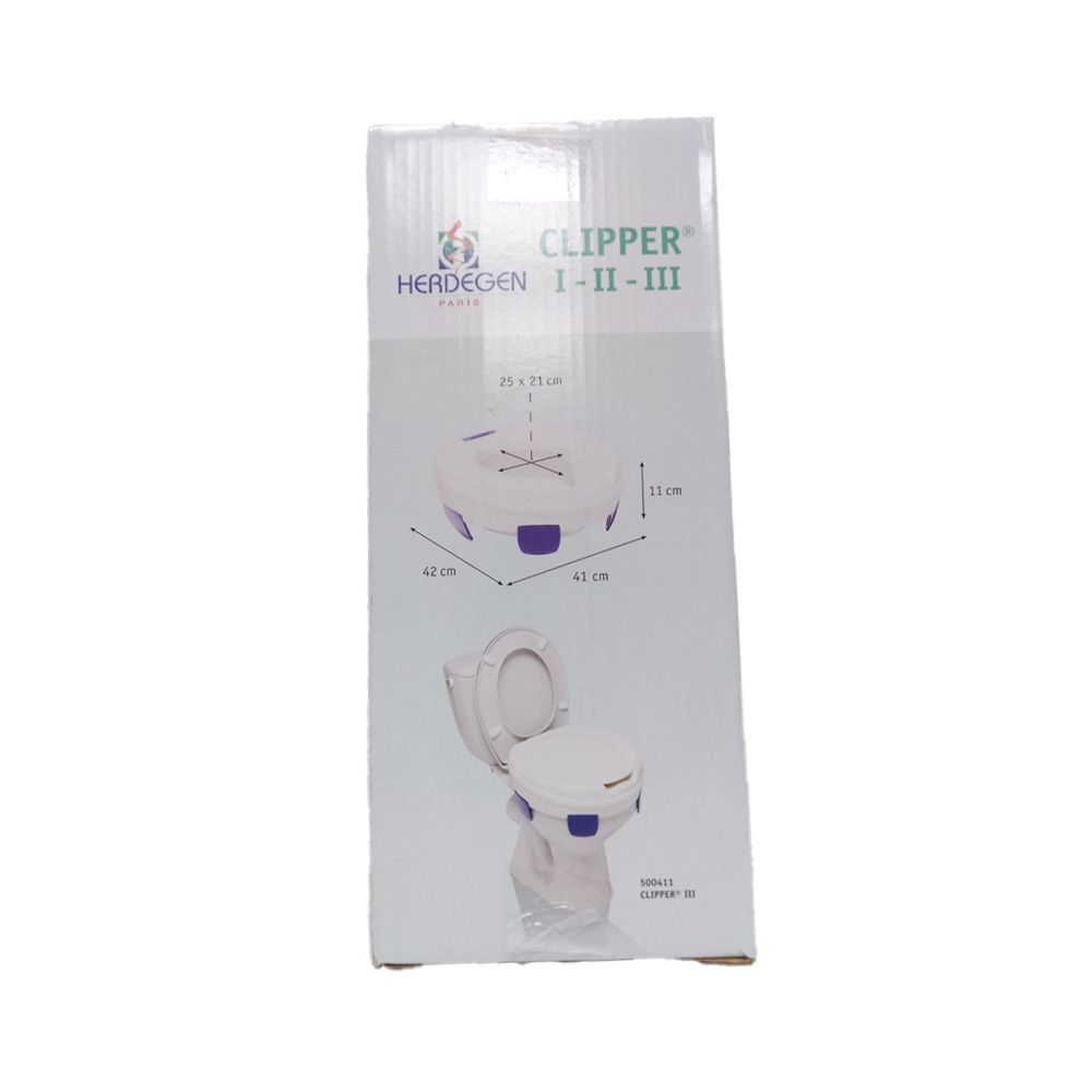 Herdegen Clipper II réhausseur de toilettes avec clips de sécurité