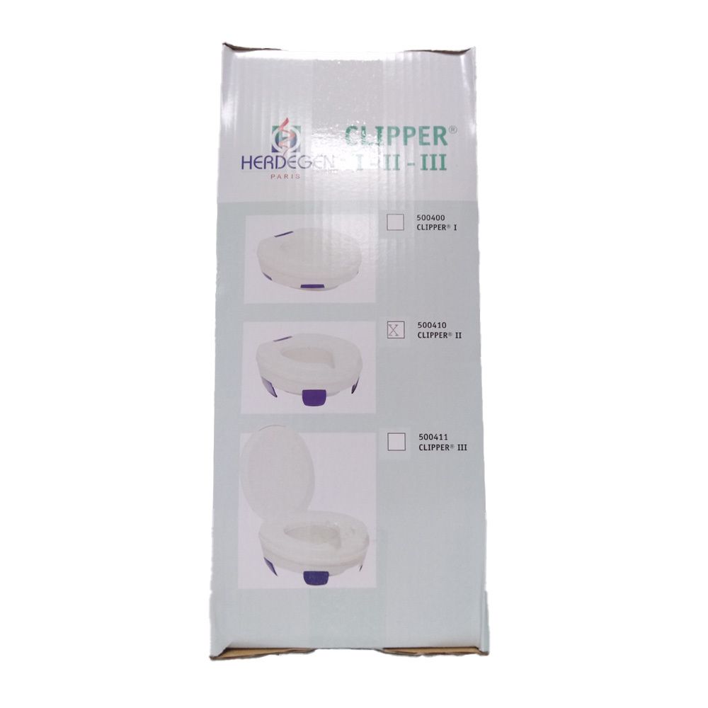 Herdegen Clipper II réhausseur de toilettes avec clips de sécurité