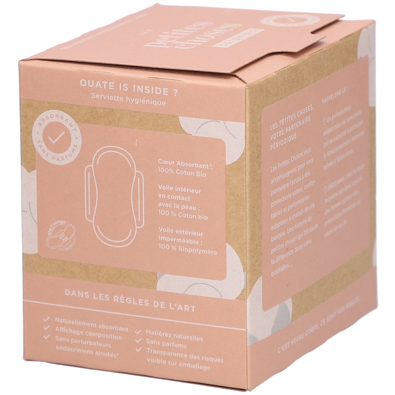 LES PETITES CHOSES Serviettes hygièniques en coton bio Jour