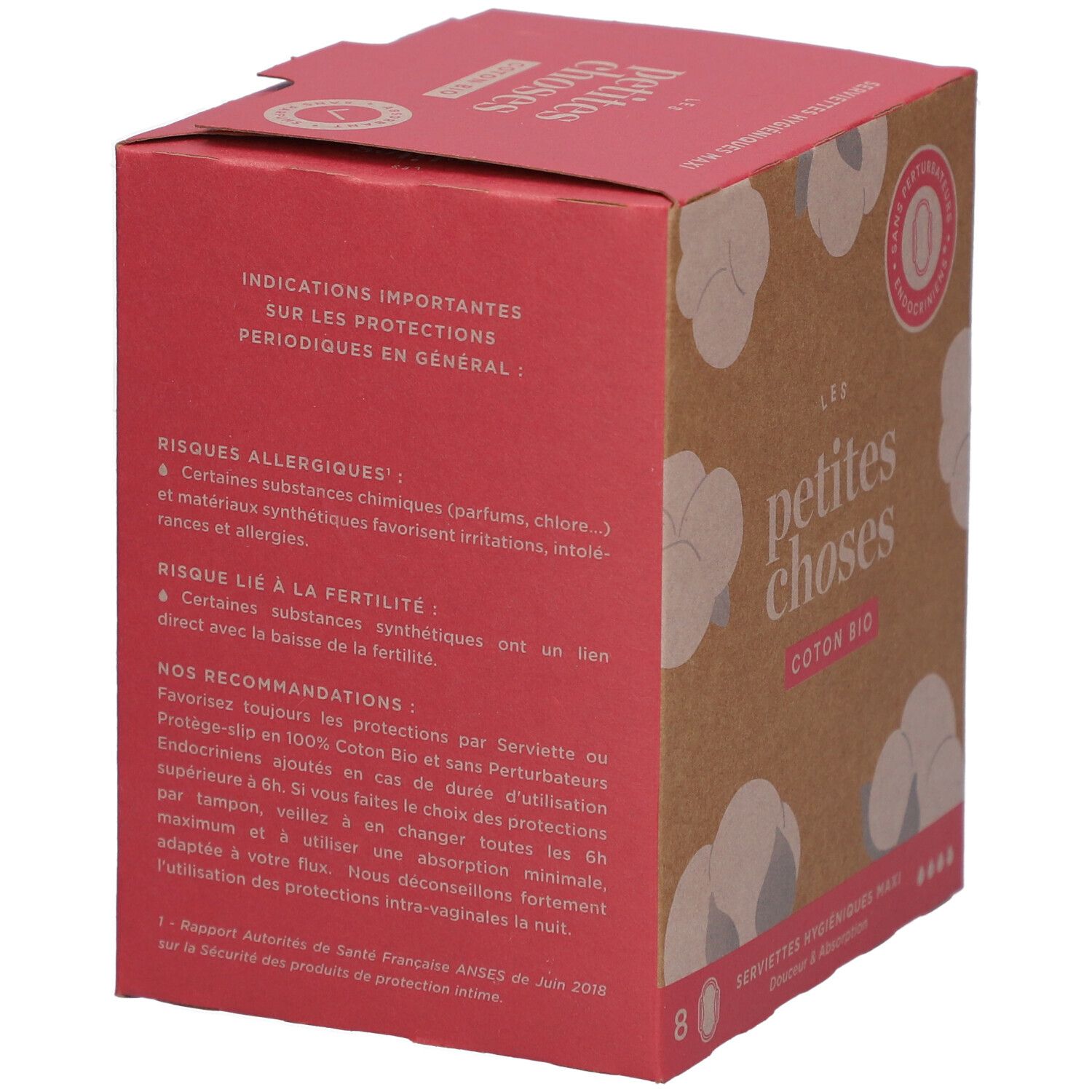 LES PETITES CHOSES Serviettes hygièniques en coton bio Maxi