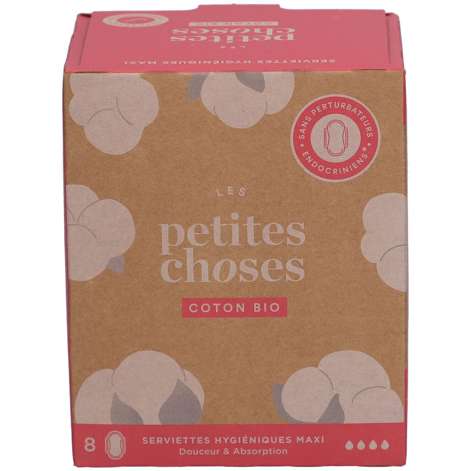 LES PETITES CHOSES Serviettes hygièniques en coton bio Maxi