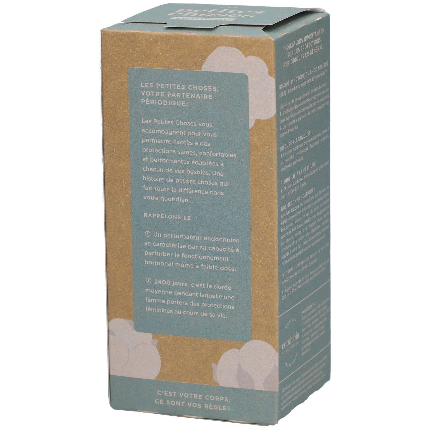 LES PETITES CHOSES Tampons en coton bio avec applicateur Normal