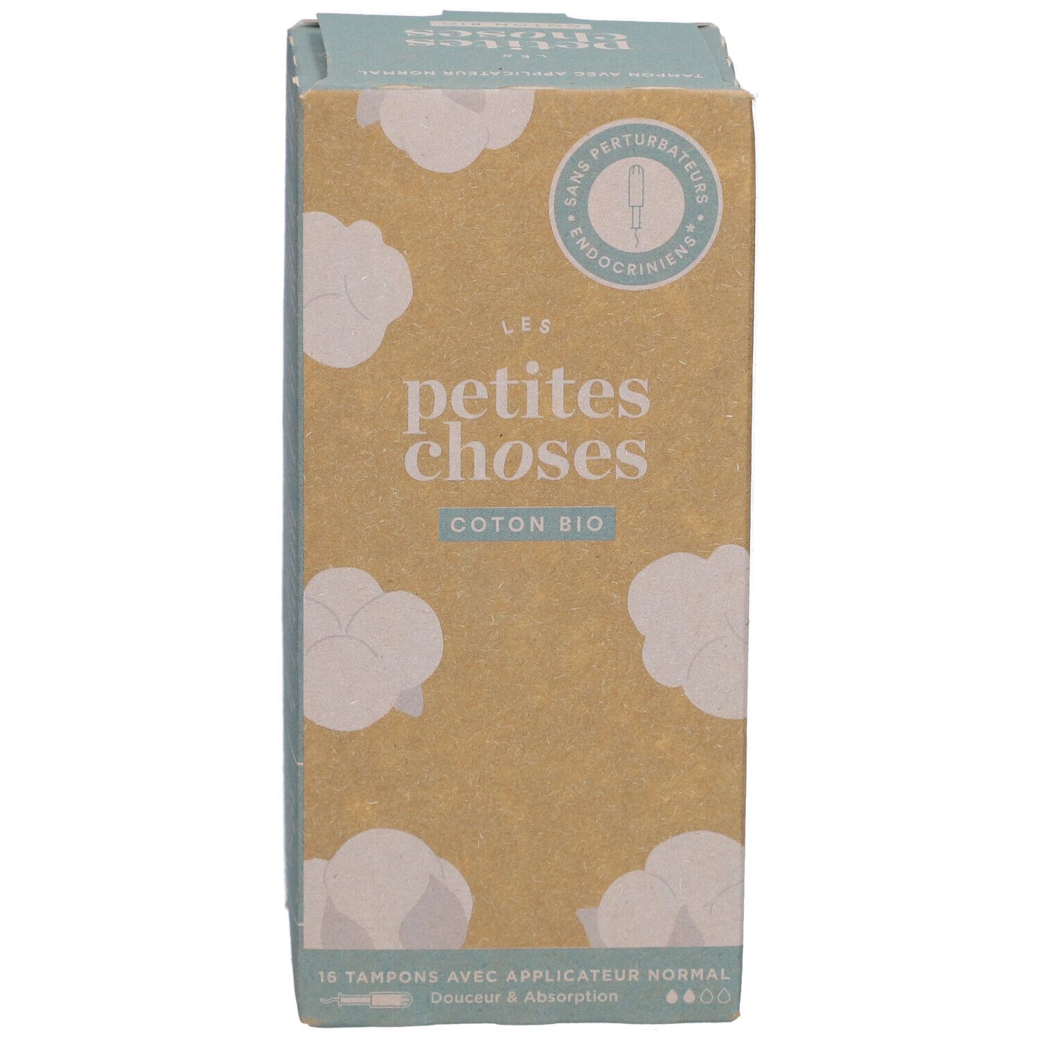 LES PETITES CHOSES Tampons en coton bio avec applicateur Normal