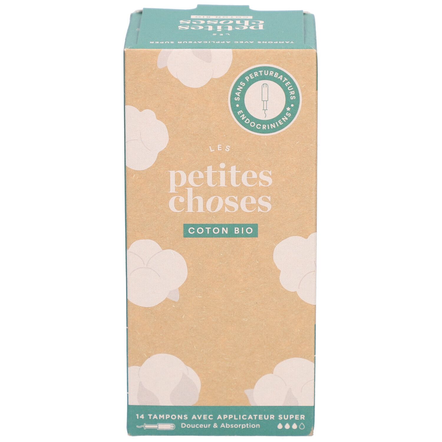 LES PETITES CHOSES Tampons en coton bio avec applicateur Super