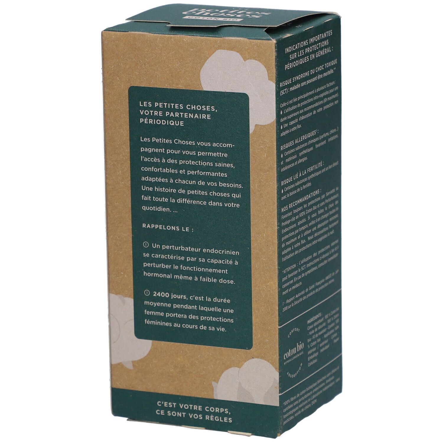 LES PETITES CHOSES Tampons en coton bio avec applicateur Super Plus