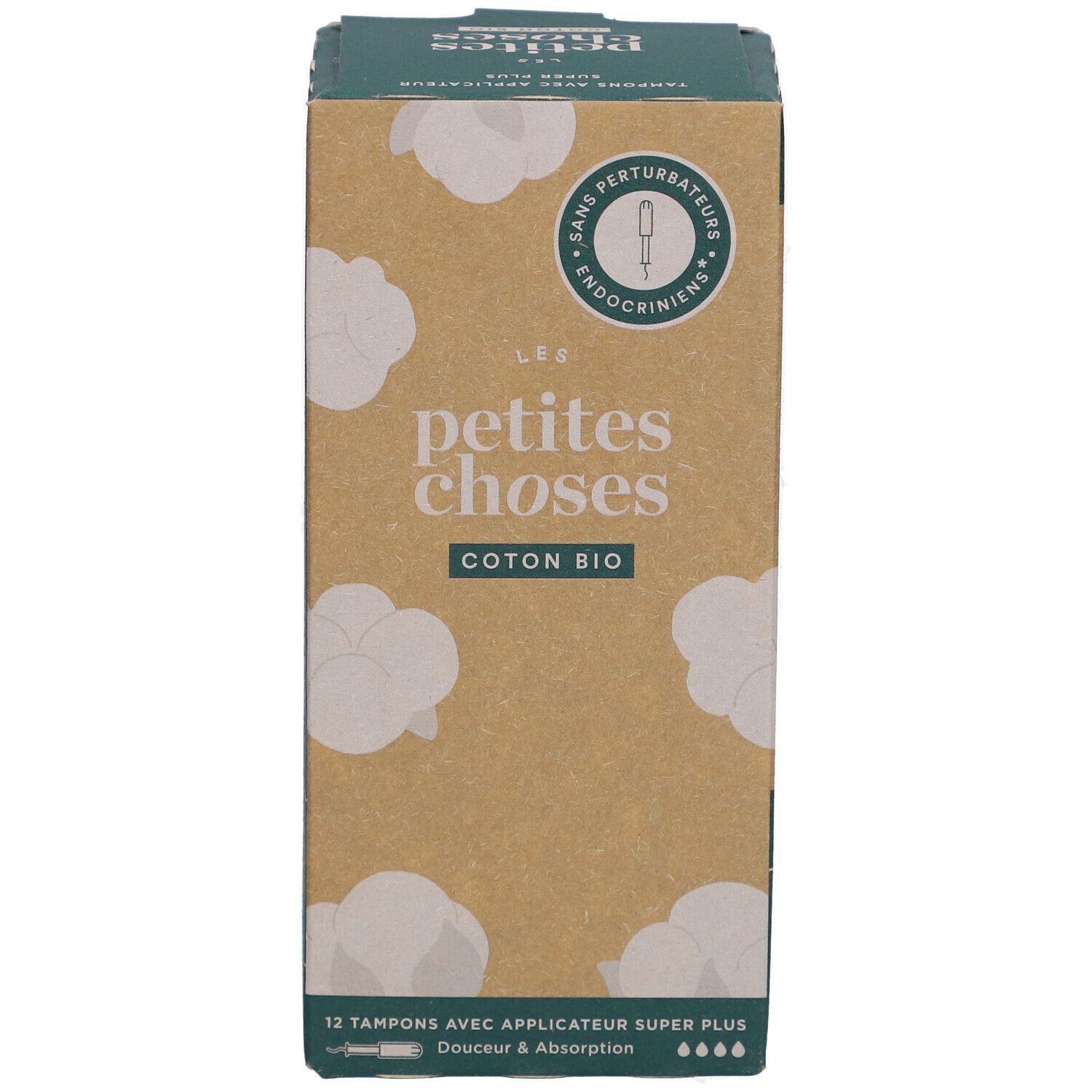 LES PETITES CHOSES Tampons en coton bio avec applicateur Super Plus