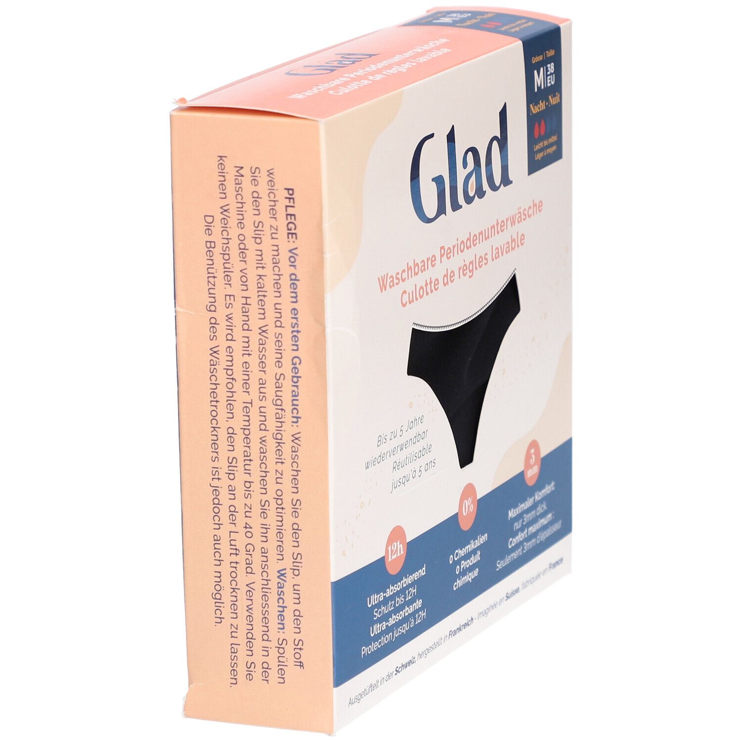 GLAD Culotte menstruelle nuit M absorption légère