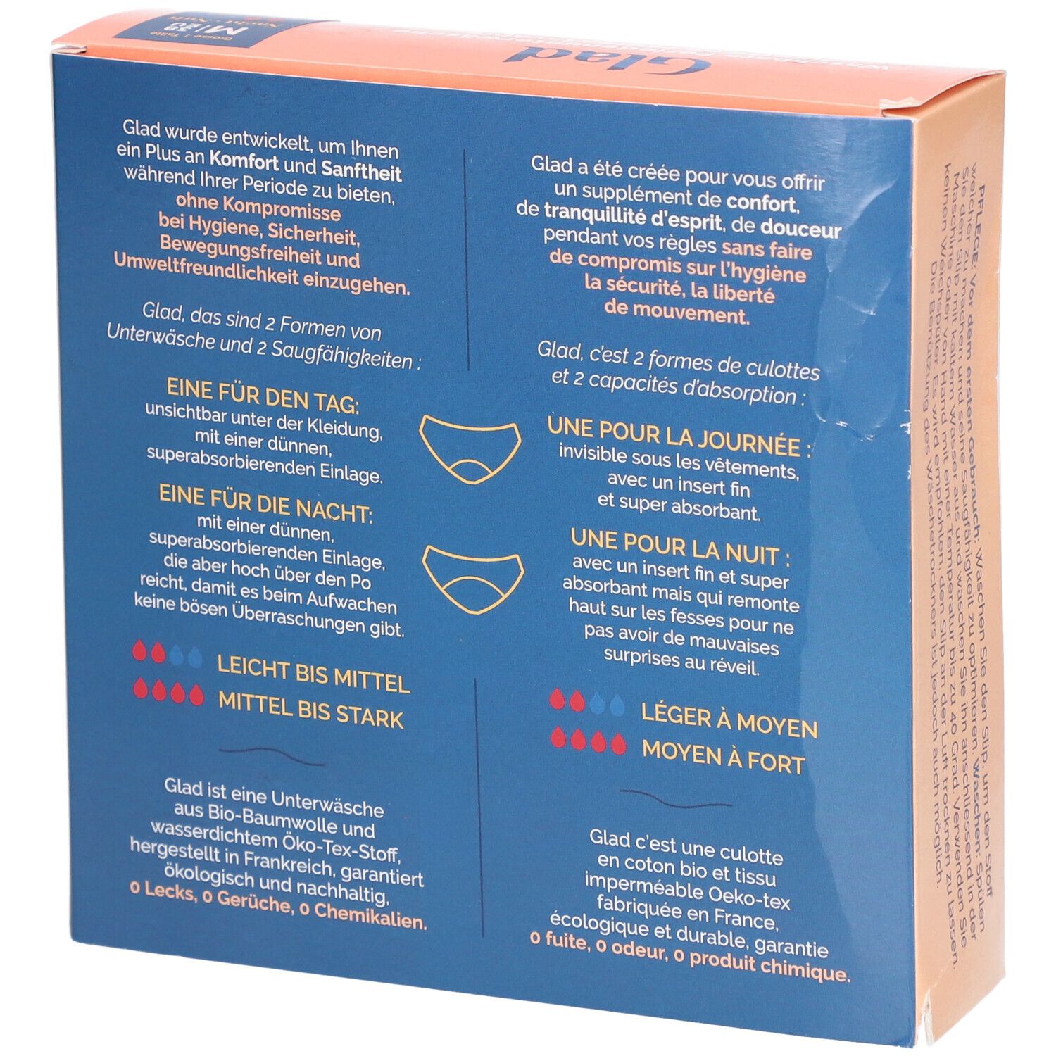 GLAD Culotte menstruelle nuit M absorption légère