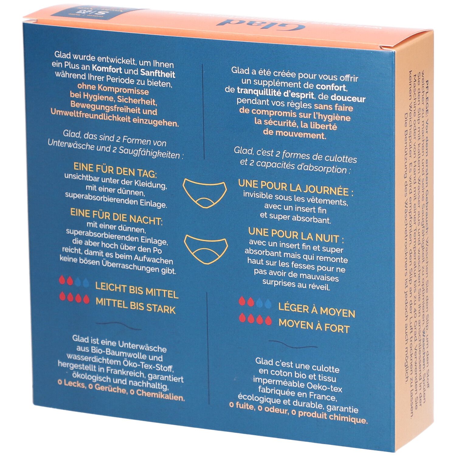 GLAD culotte menstruelle nuit S flux abondant