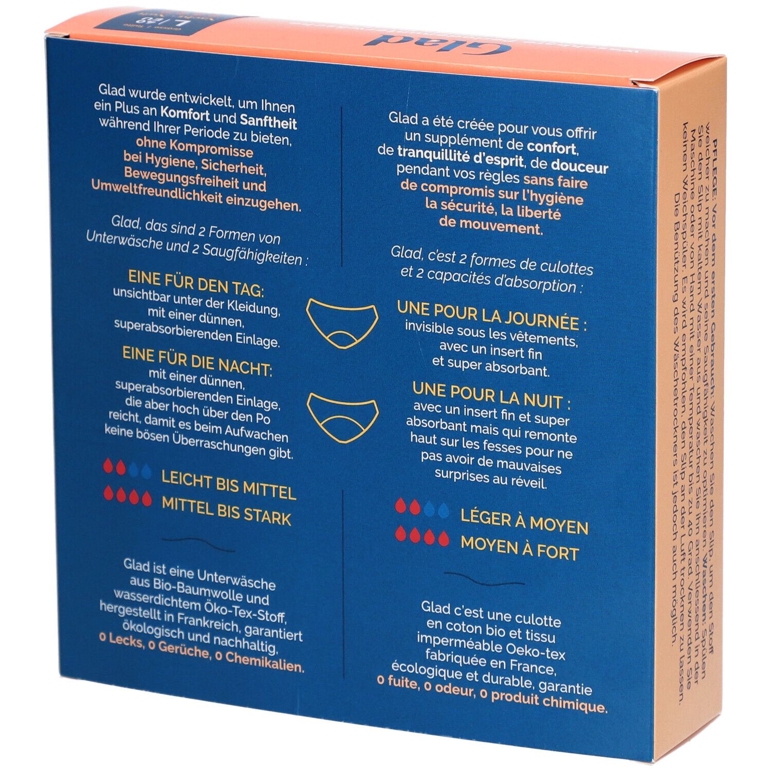 GLAD Culotte menstruelle nuit L absorption forte