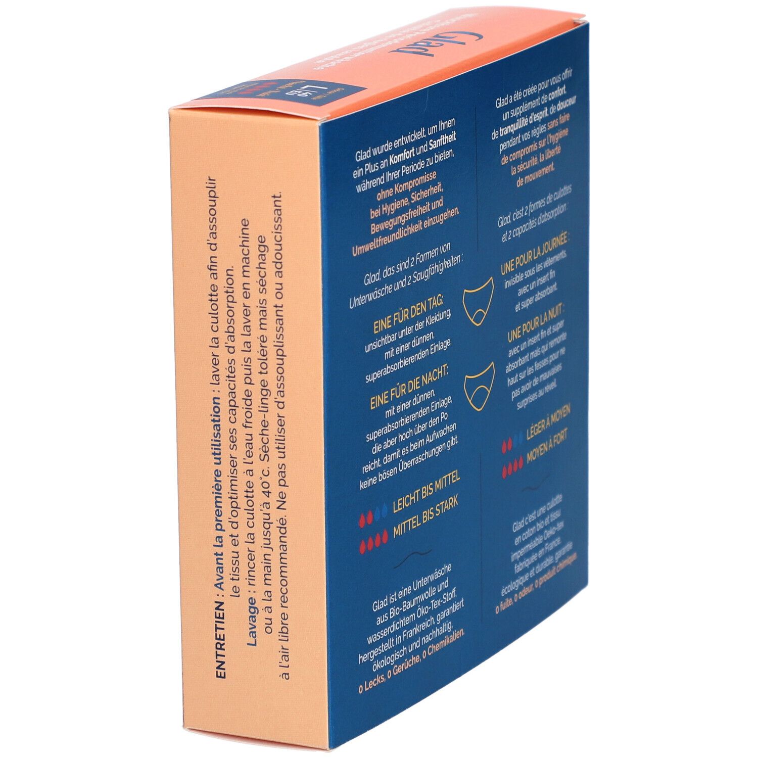 GLAD Culotte menstruelle nuit L absorption forte