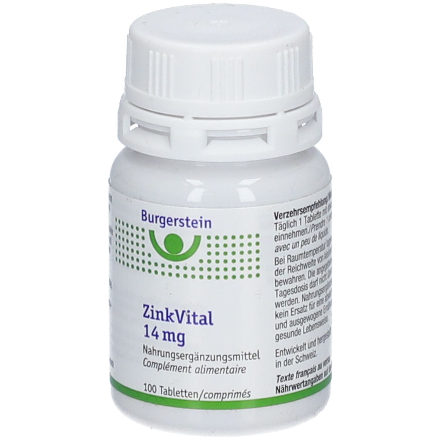 BURGERSTEIN ZinkVital 14 mg