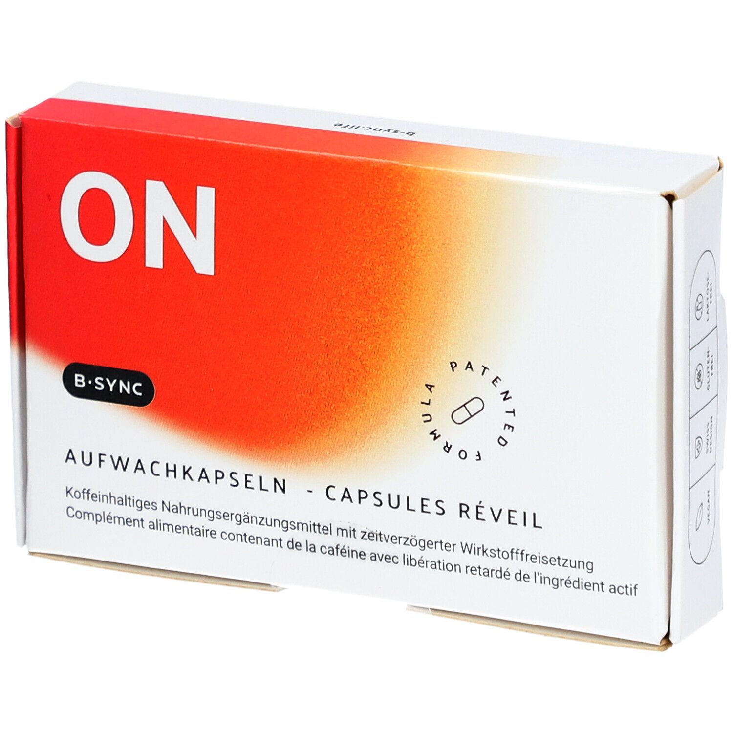 B-Sync On capsules réveil à libération prolongée avec caféine et vitamines