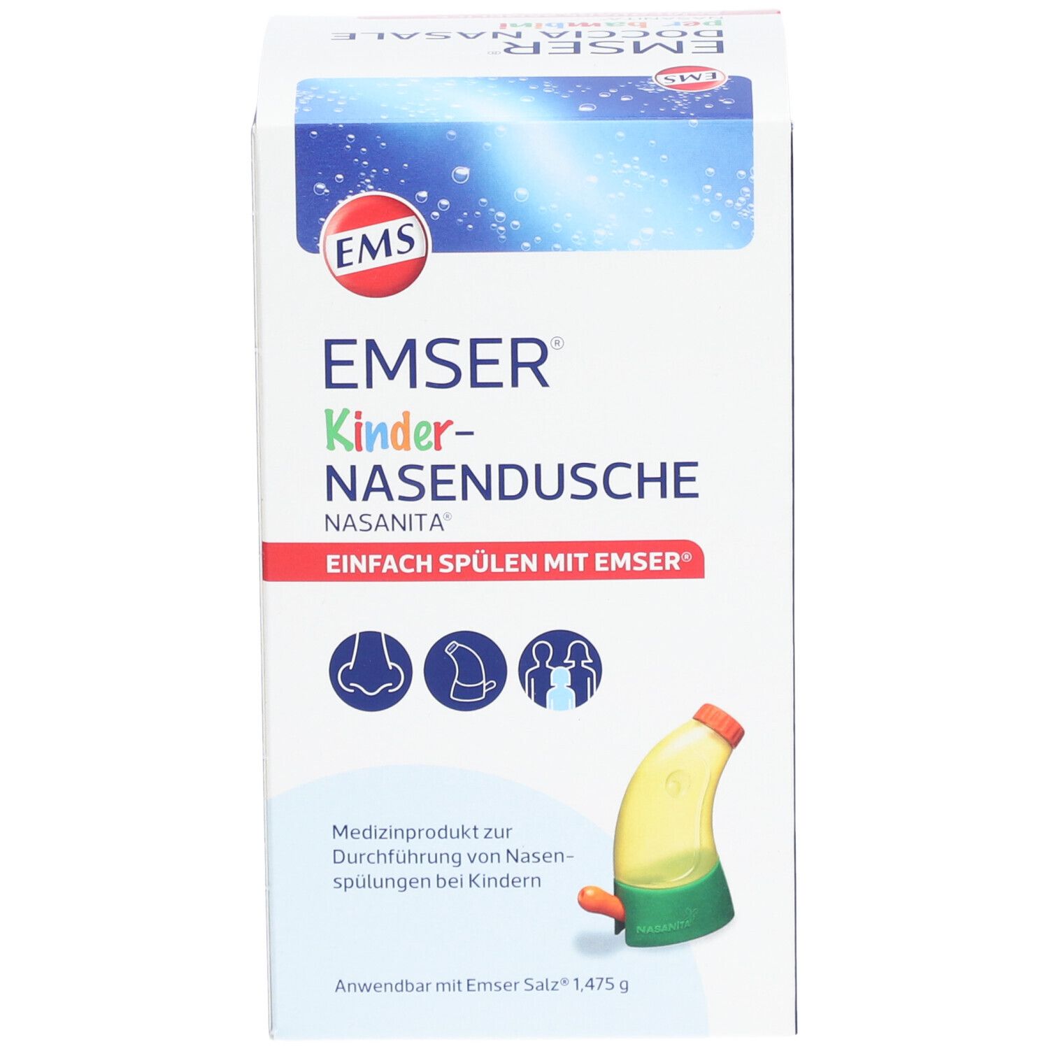 EMSER® Douche nasale pour enfants Nasanita