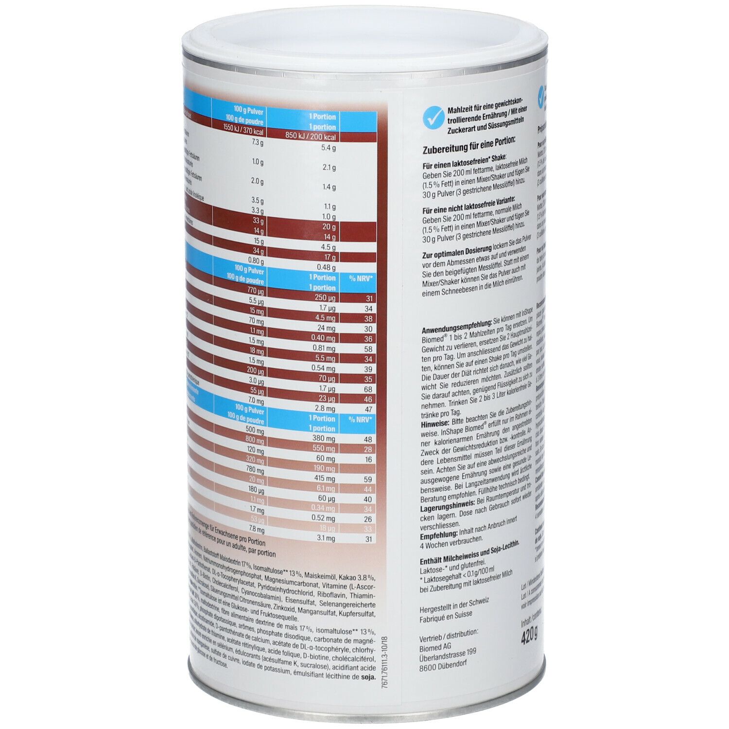 Biomed® inshape Choco