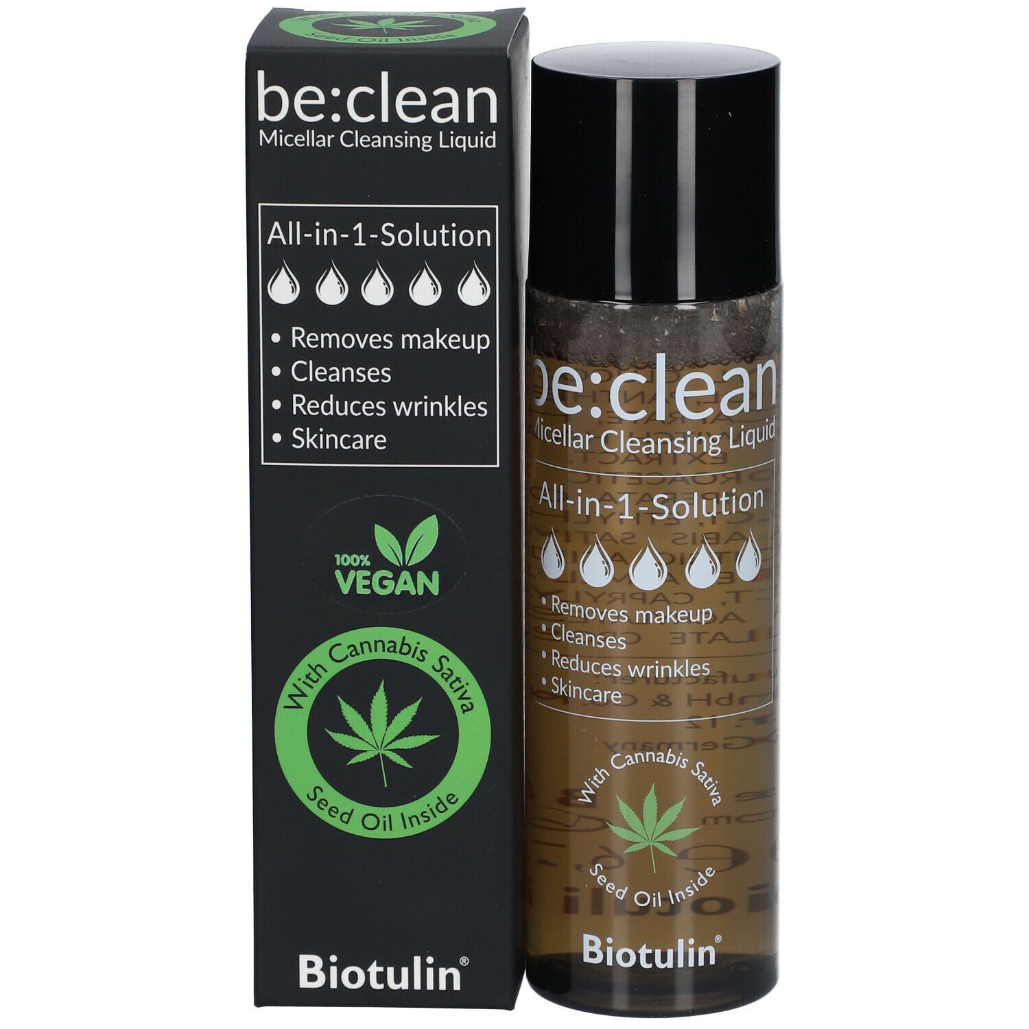 Biotulin® Liquide démaquillant micellaire 4 en 1 be:clean