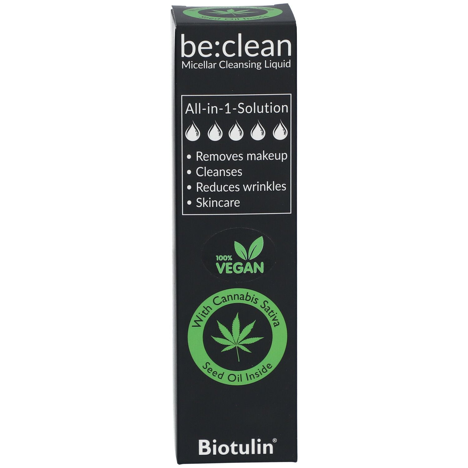 Biotulin® Liquide démaquillant micellaire 4 en 1 be:clean