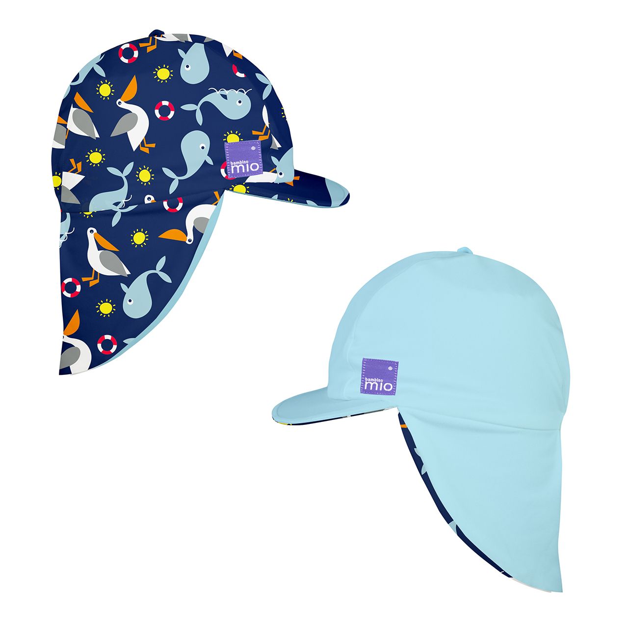 bambino mio Chapeau de soleil réversible Nautique