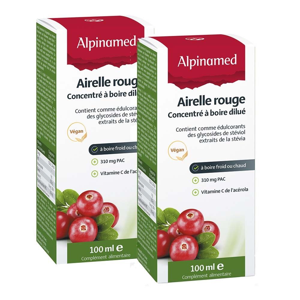 Alpinamed Airelle rouge – Concentré à boire dilué