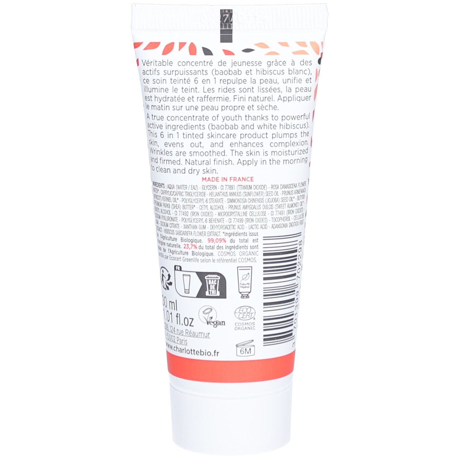 Charlotte Bio La CC Crème BIO Nude - Peaux Médiums